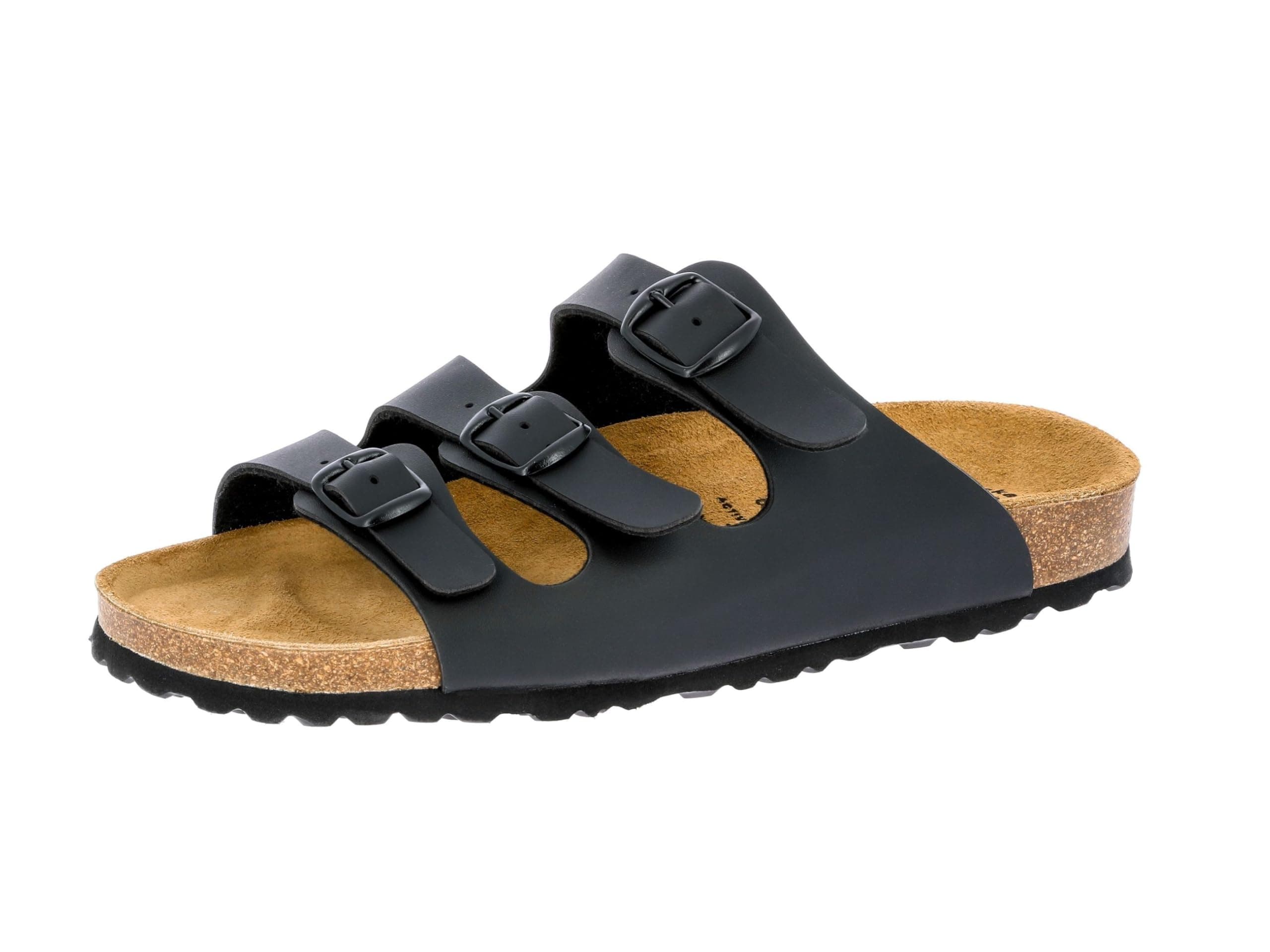 Lico BIOLINE LADY Damen Pantoletten, Schwarz, 38 EU