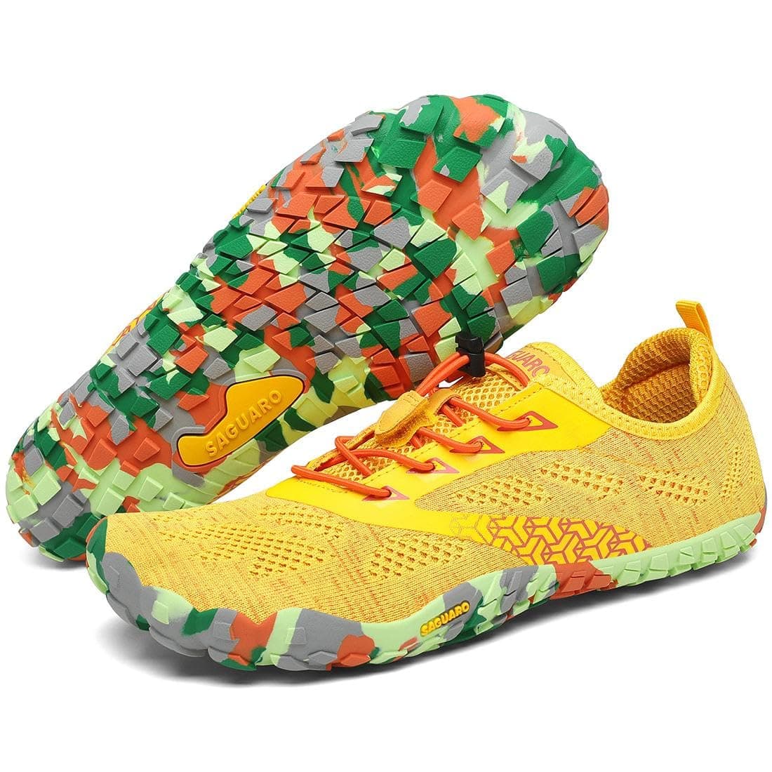 SAGUARO Unisex Barfußschuhe mit Breiter Zehenbox und Zero-Drop Solhe - Weich rutschfest Atmungsaktiv