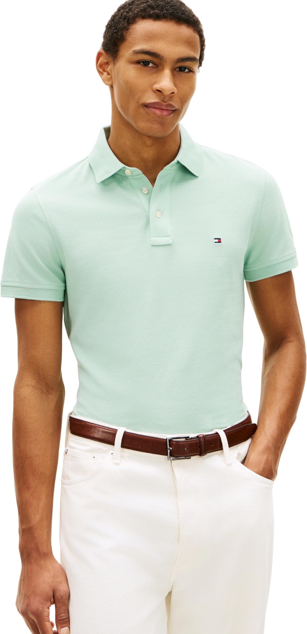 Tommy Hilfiger Polo de manga corta Hombre 1985 Slim Fit