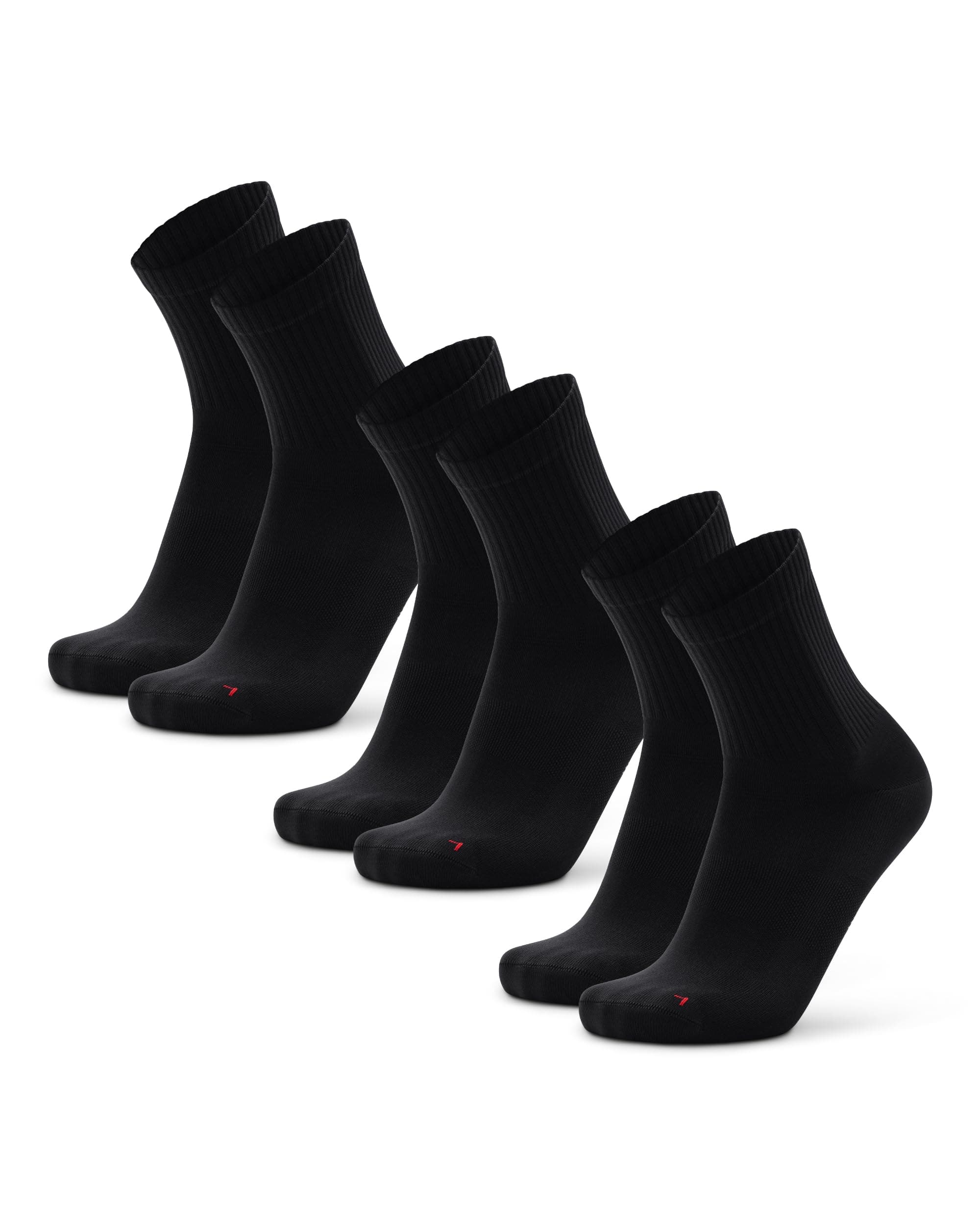 DANISH ENDURANCE Chaussettes de Course avec un Ajustement Précis, Légères et Respirantes, pour le Gym et les Entraînements, Unisexes, pour Hommes et Femmes, Lot de 3 ou 5