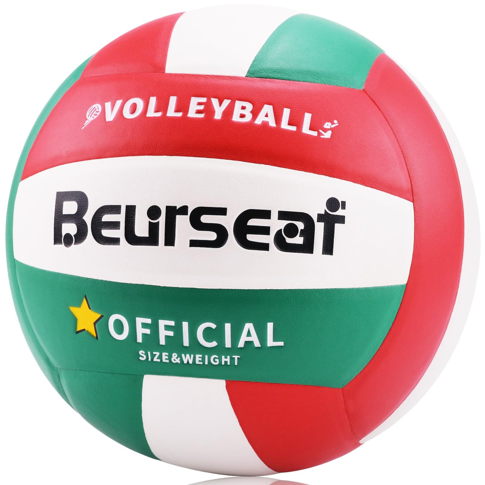 Beurseaf Pelota de Voleibol, Pelota Voleibol, Tacto Suave Voleibol de Playa, Balon Voleibol Oficial Talla 5 para Interior y Exterior, Balon Voley Playa