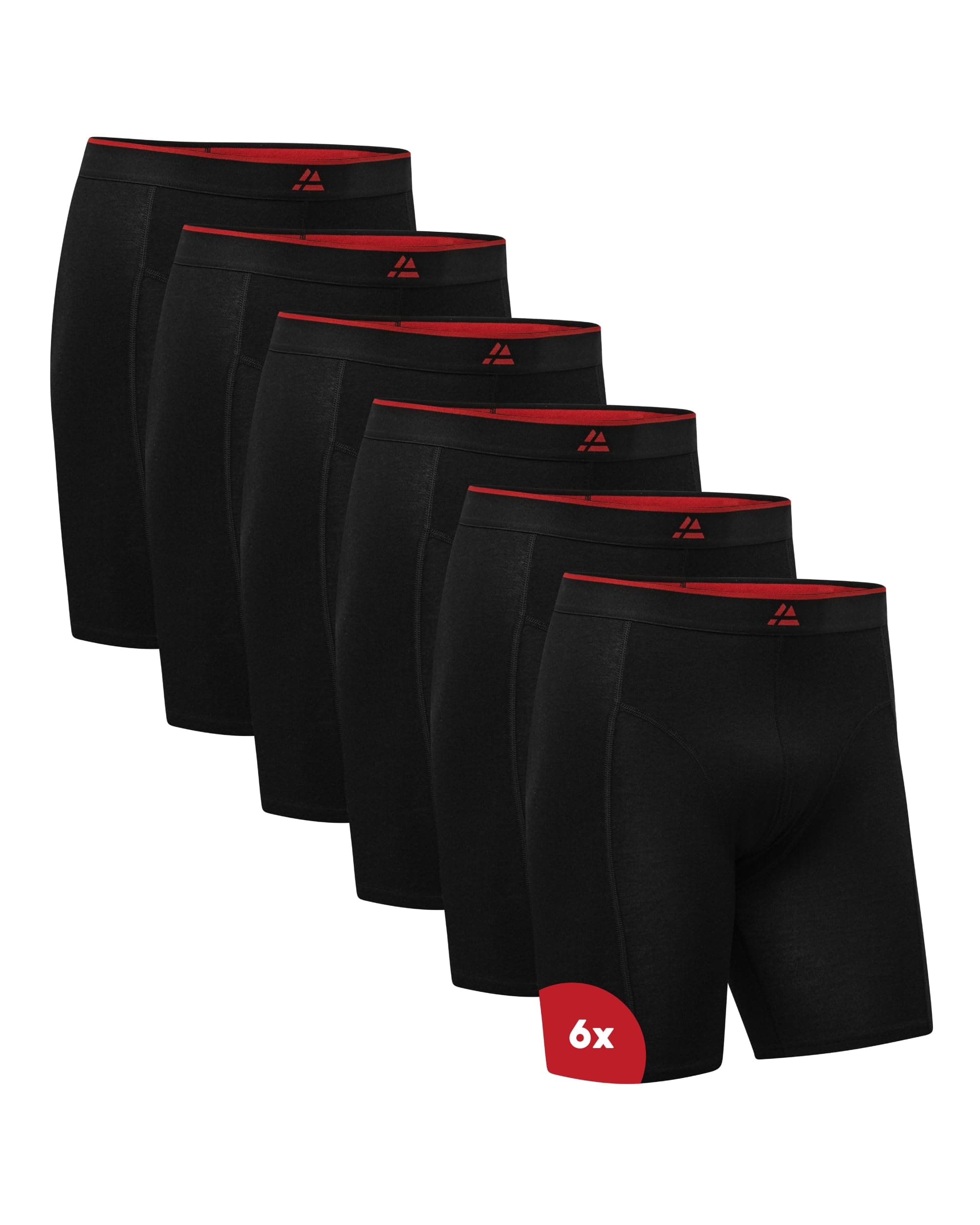 DANISH ENDURANCE Calzoncillos Bóxer de Bambú para Hombre, Extra Largos, Suaves y Elásticos, 3 y 6 Pack