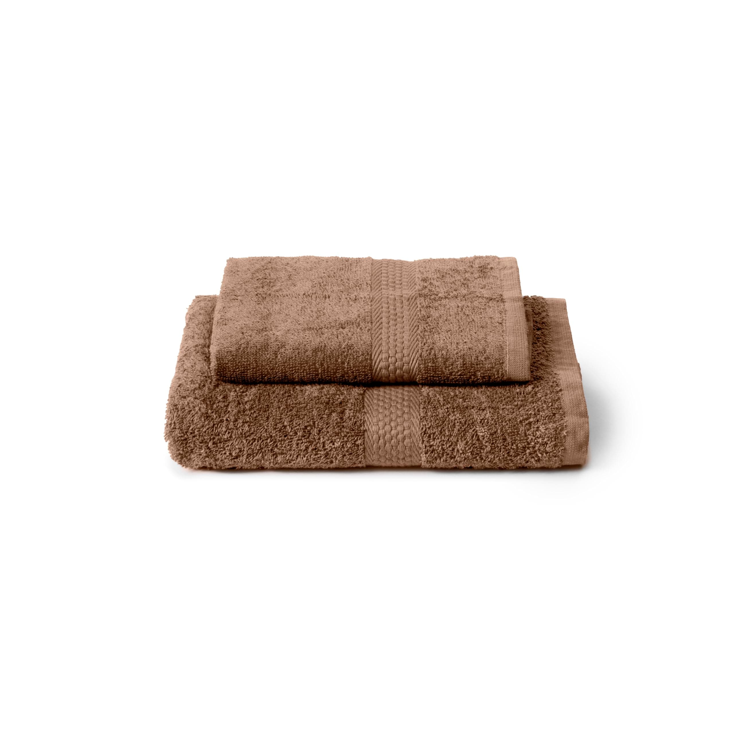Caleffi Set Asciugamani Bagno Viso e Bidet in Cotone, Asciugamani Resistente a Lavaggi, Include 1 Asciugamano Viso 55x100 cm e 1 Asciugamano Bidet Ospite 40x60 cm, Asciugamani 2 Pezzi