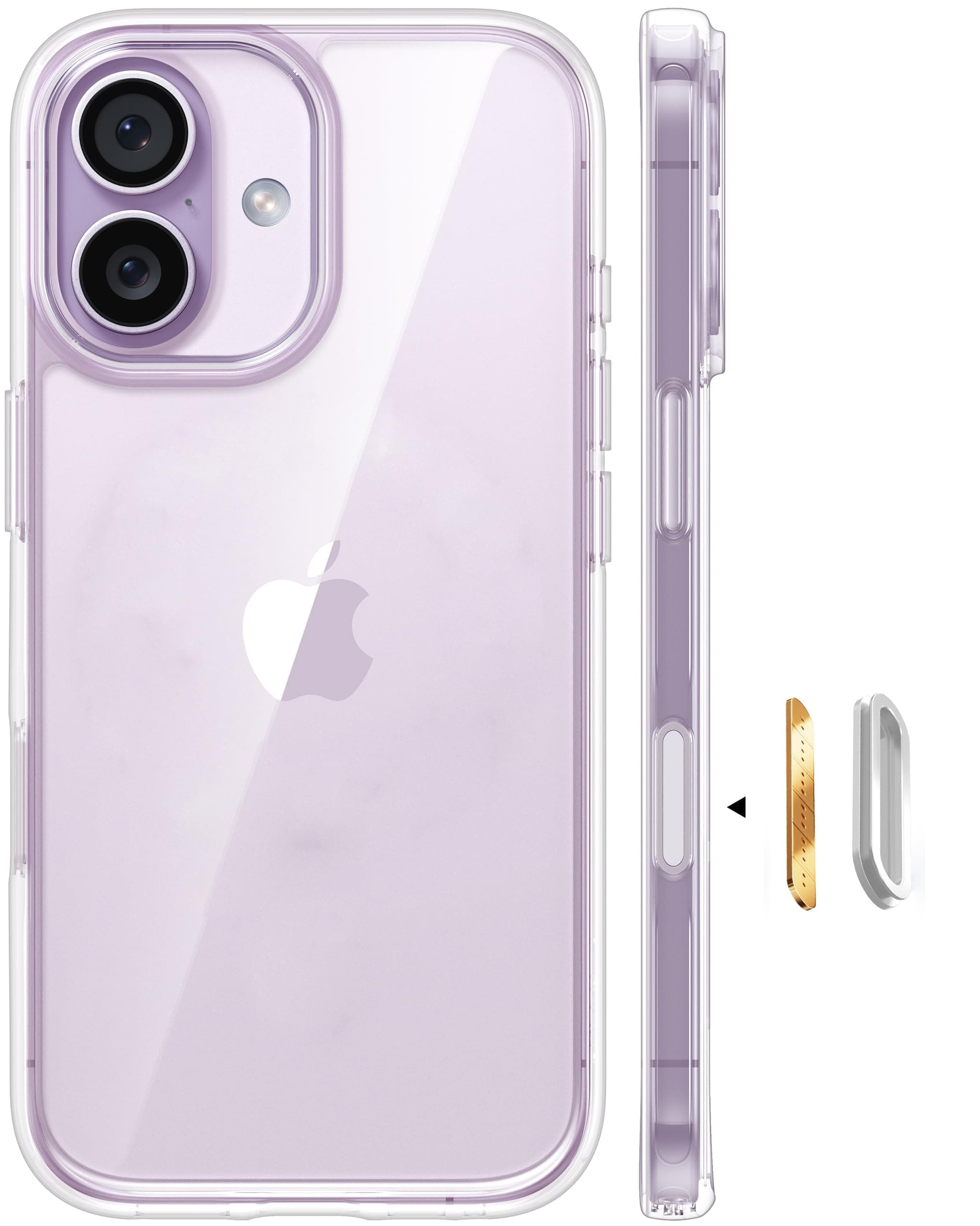 TORRAS Diamond Durchsichtig für iPhone 17 Hülle mit Kameratastenschutz, 100% Anti-Vergilbung & HD Clear, 3,66m Zertifizierte Militärschutz, 9H+ Kratzfeste Handyhülle für iPhone 17 Case Transparent