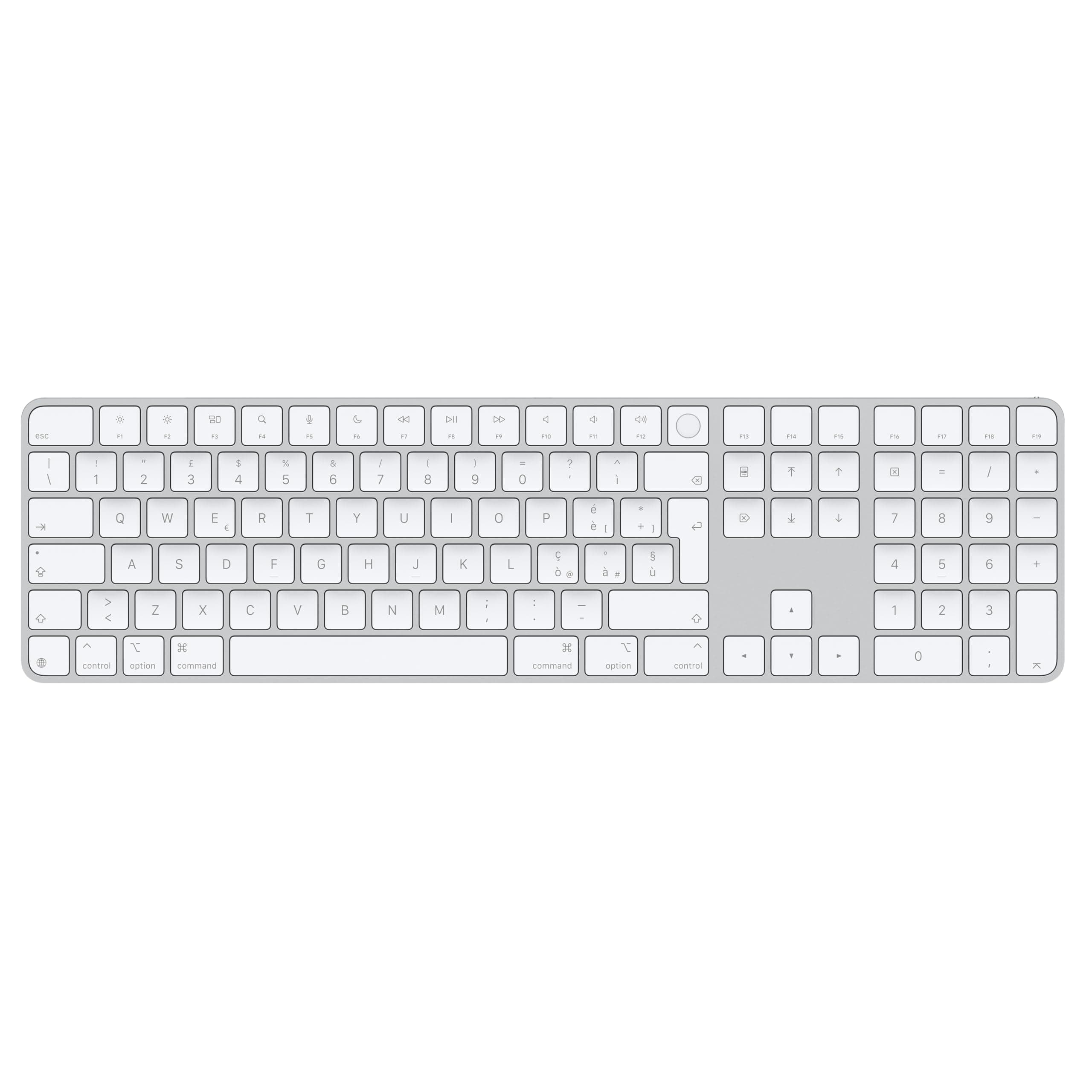 Apple Magic Keyboard con Touch ID e tastierino numerico per Mac con chip Apple - Italiano - Tasti bianchi ​​​​​​​