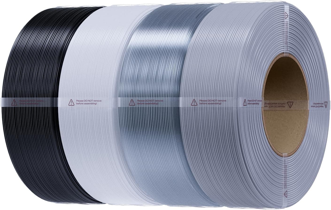 Creality PETG Refill Filament 1,75 mm, CR-PETG Filamento sin bobina para impresora 3D, precisión dimensional +/-0,02 mm, excelente estabilidad, 4 kg, negro, blanco, gris, transparente