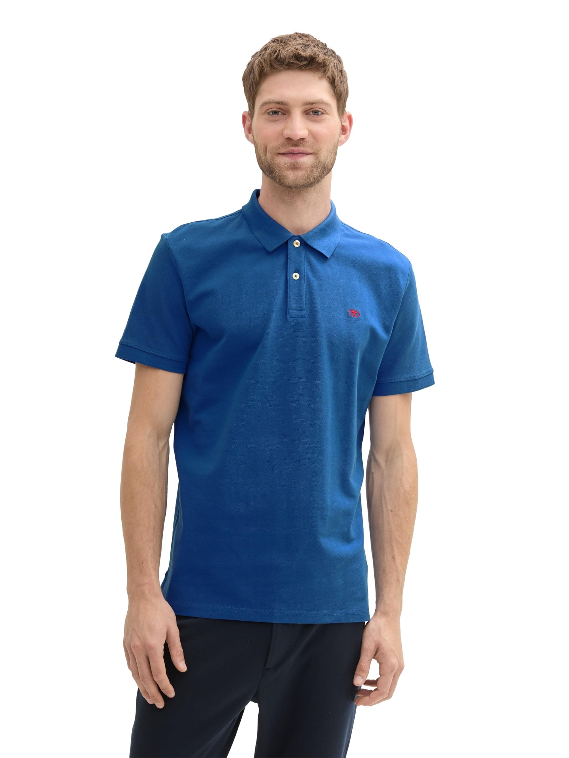 Tom Tailor Herren Piqué Poloshirt aus Baumwolle