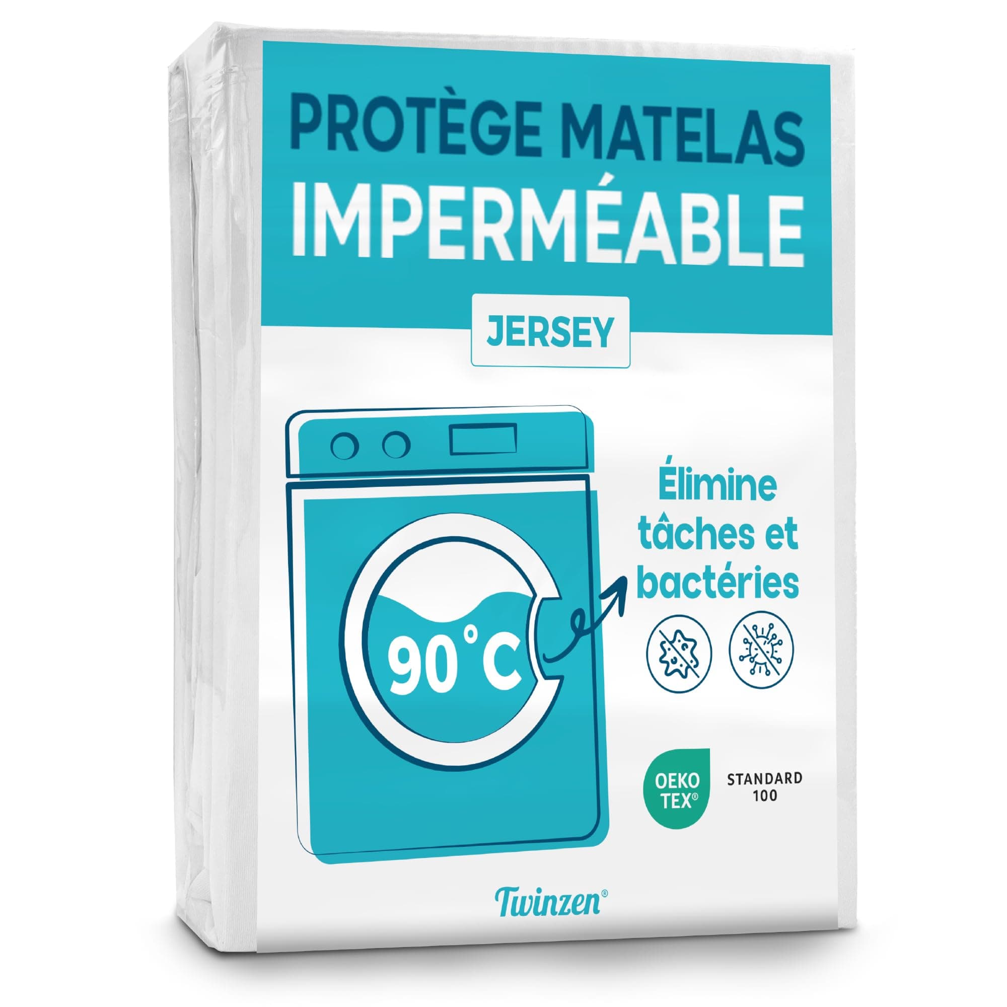Twinzen - Protege Matelas 140x190 - Protection Imperméable et Respirante - Alèse 140x190