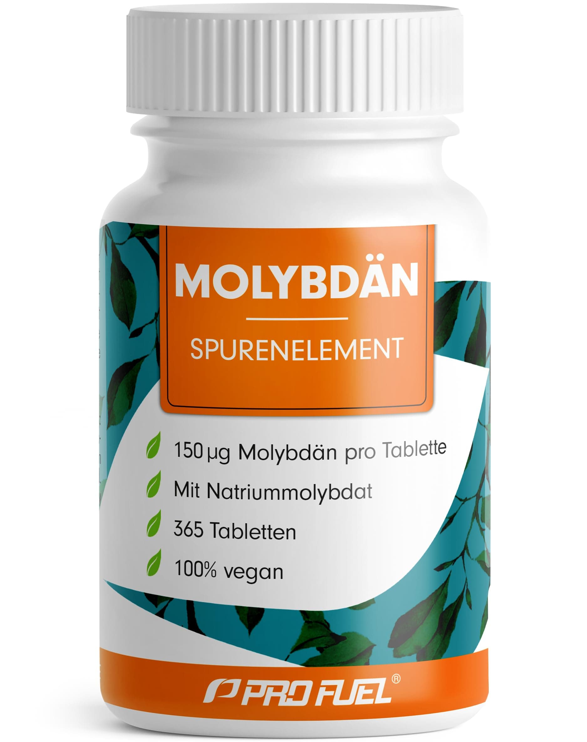 Molybdän Tabletten 365x mit 150 µg Molybdän aus hochwertigem Natriummolybdat – essentielles Spurenelement - Jahresvorrat mit 365 Mini-Tabs - laborgeprüft mit Zertifikat - 100% vegan