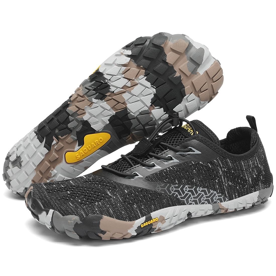 SAGUARO Chaussures Minimalistes Barefoot Homme Femme - Légère Respirant Antidérapant - avec Boîte à Orteils Larges et Zéro Drop Semelles