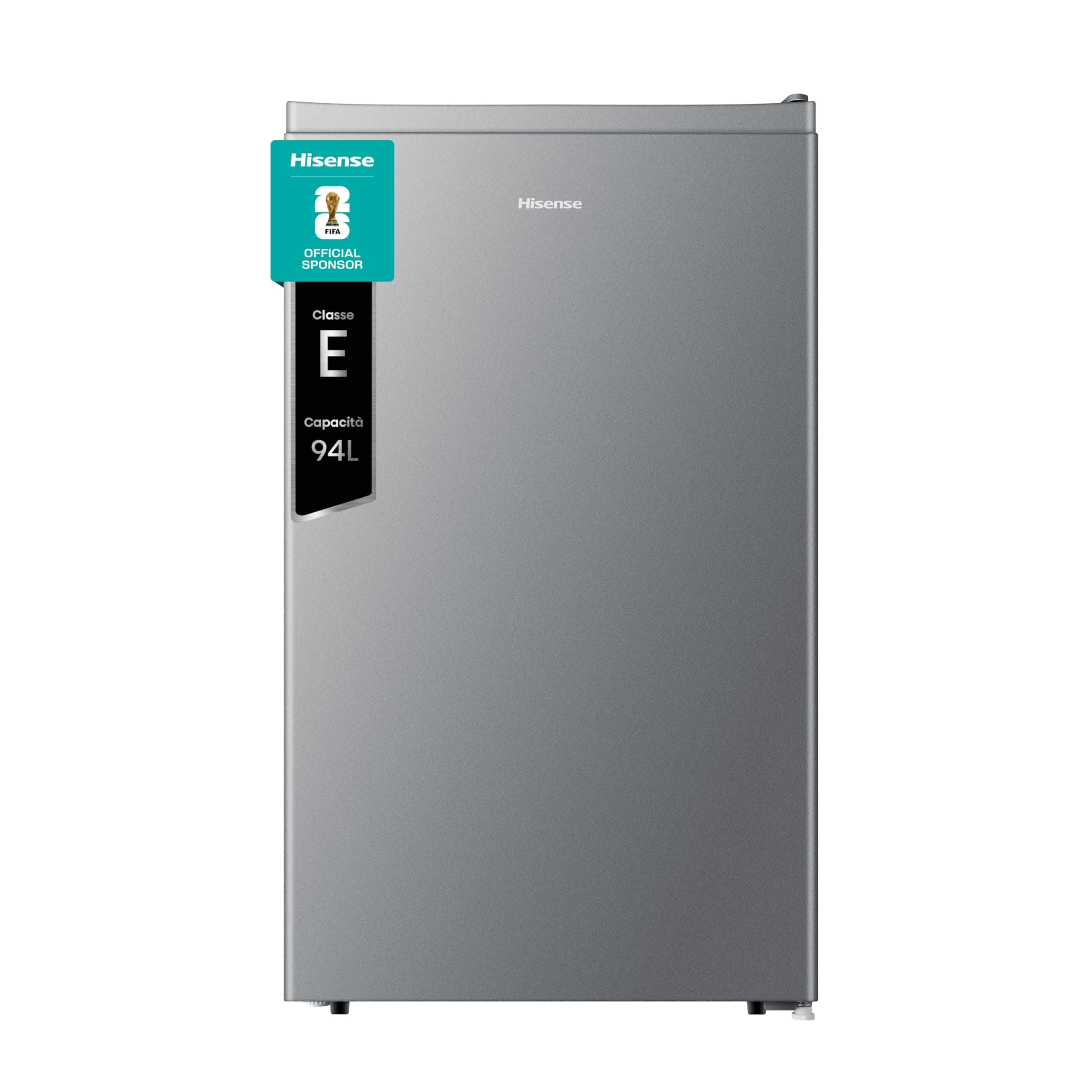 Hisense MUR48092SE Frigorifero Monoporta, Classe Efficienza Energetica E, Silver, 94 Litri, Zona Freezer 0 star