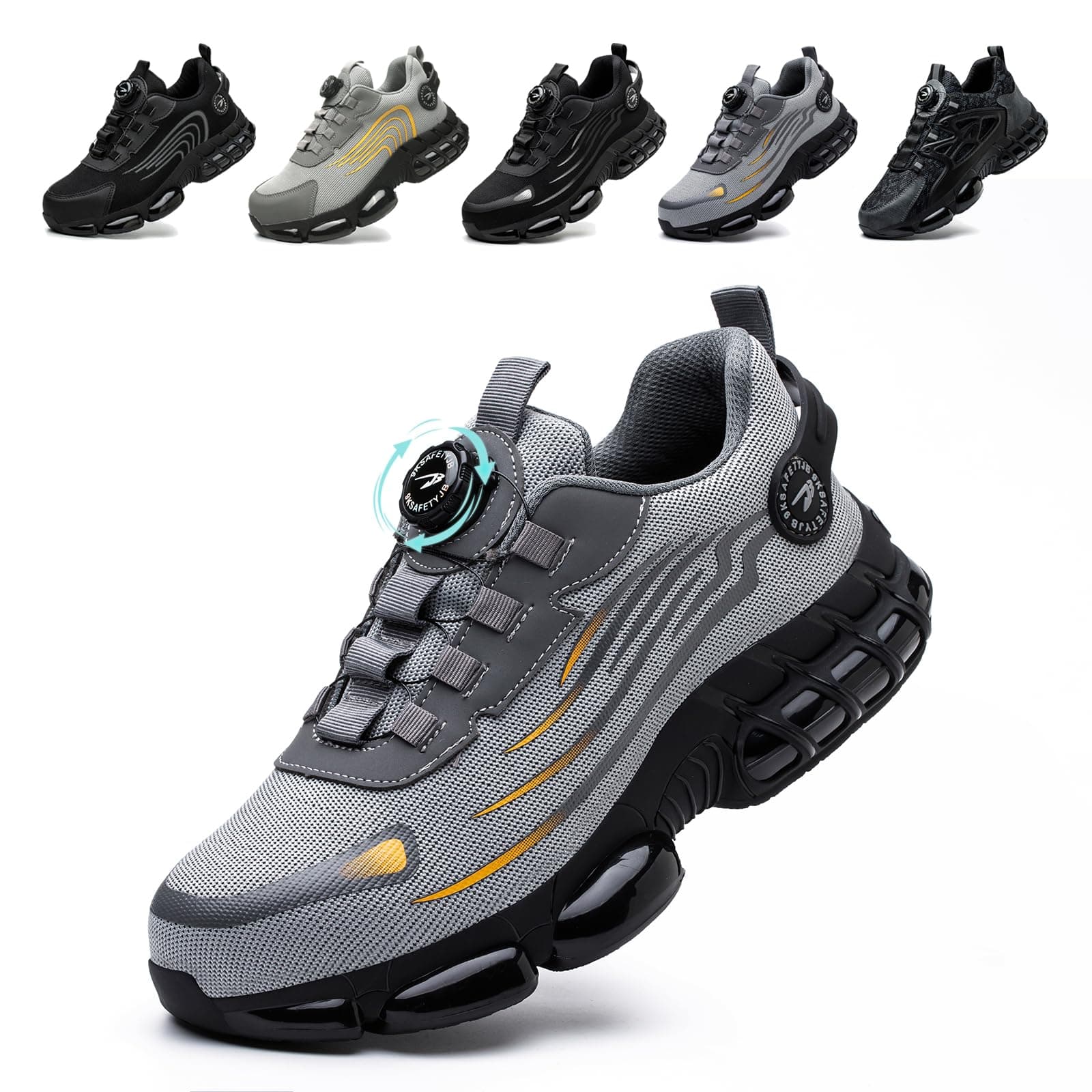 Scarpe Antinfortunistiche Uomo Donna Scarpe da Lavoro Traspiranti Leggere Comode con Punta in Acciaio 36-46 EU