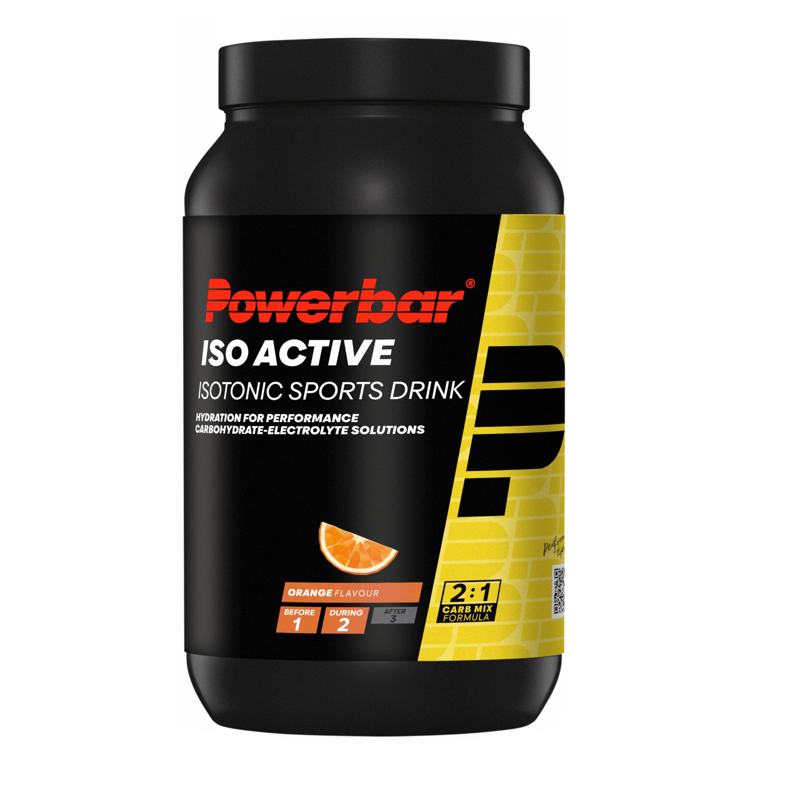 Powerbar - Isoactive - Orange - 1320g - Isotonisches Sportgetränk - 5 Elektrolyte
