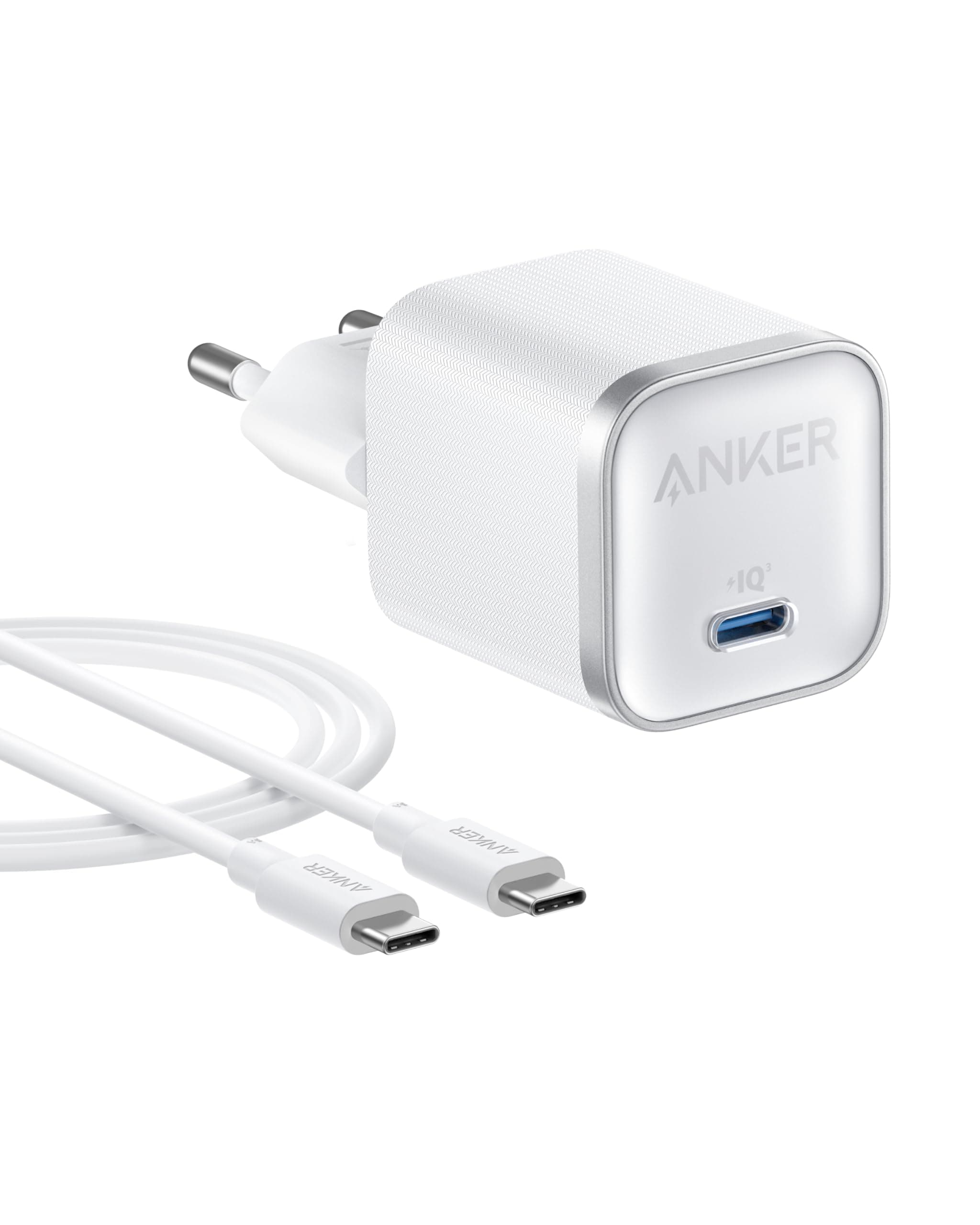 Anker Nano 45W USB C Ladegerät, kompakter Netzteil, Schnellladegerät für iPhone 17/Pro/Pro Max/iPhone Air/16/15, MacBook, Pixel 9, iPad, Samsung Galaxy S25 Ultra/S24 Serie (inkl. 1,8m Kabel)