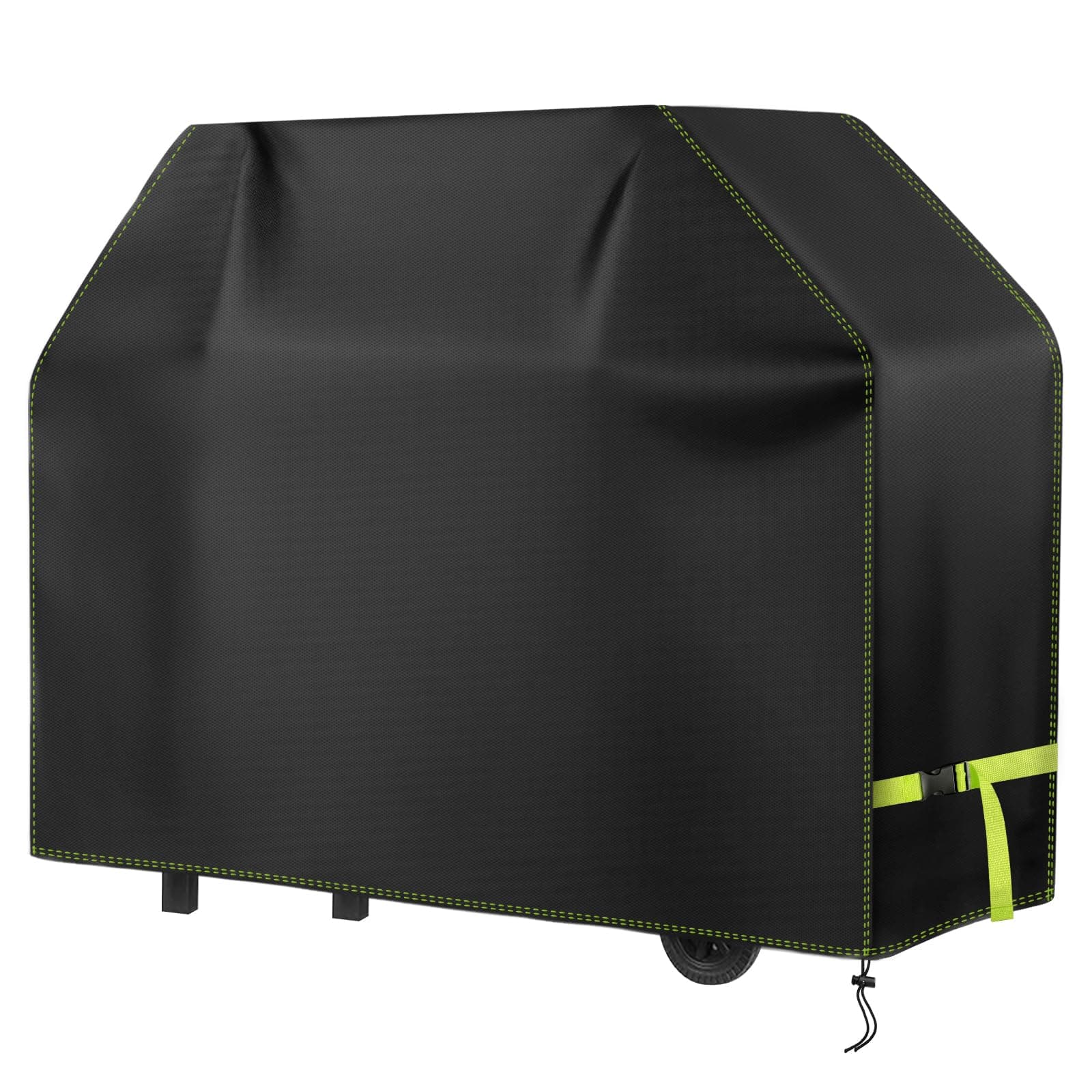 VDISRR Housse Barbecue Exterieur, 420D Oxford Bache Barbecue Imperméable 100 x 60 x 110 cm, Housse De Protection Anti-Vent/Solei/l'eau, Housse Plancha Convient la Plupart des Grills