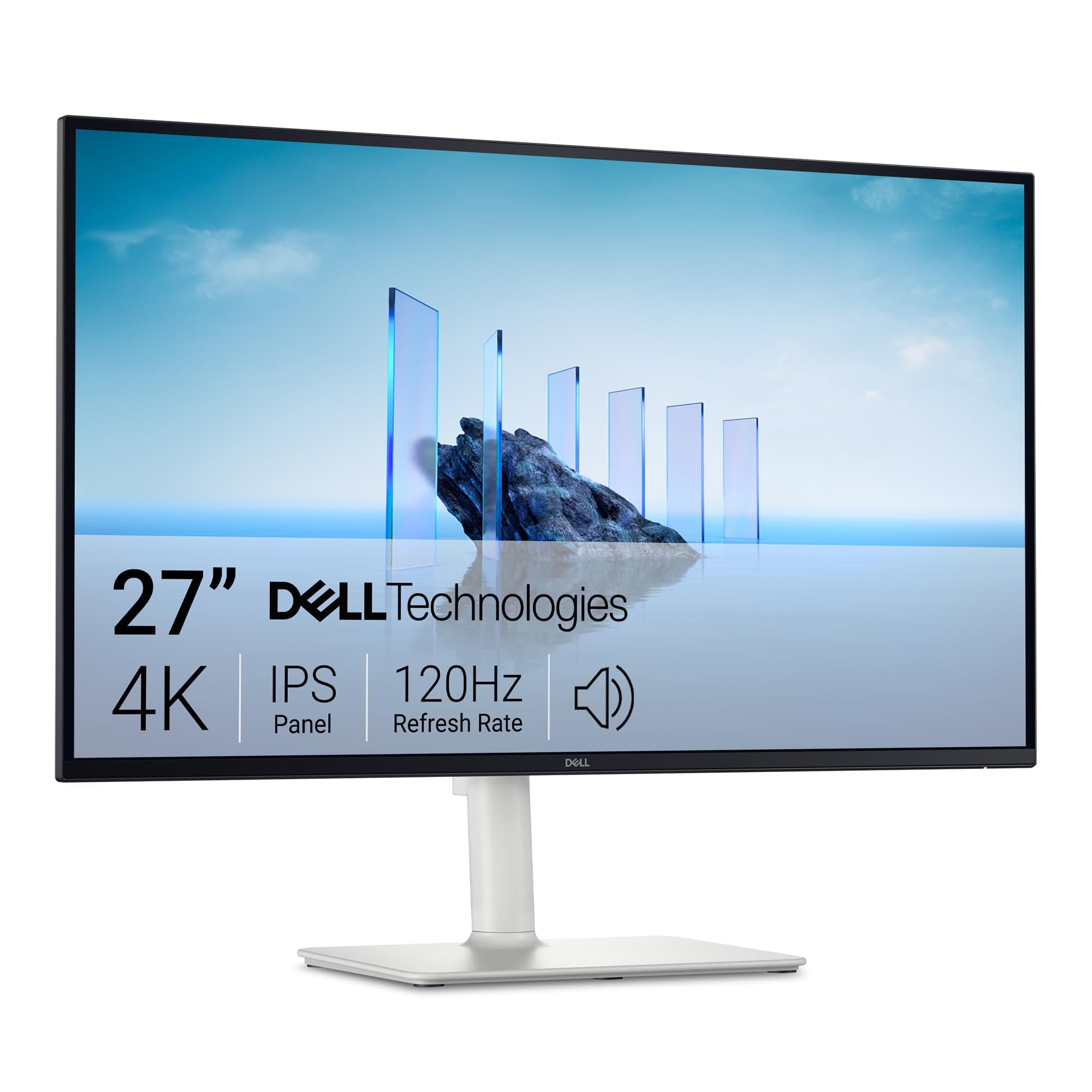 Dell 27 Plus Monitor - S2725QS, 4K UHD (3840x2160), 120Hz, IPS, 4ms, AMD FreeSync Premium, 99% sRGB, Regolabile in Altezza, Altoparlanti integrati, DisplayPort, 2 HDMI, 3 Anni di Garanzia