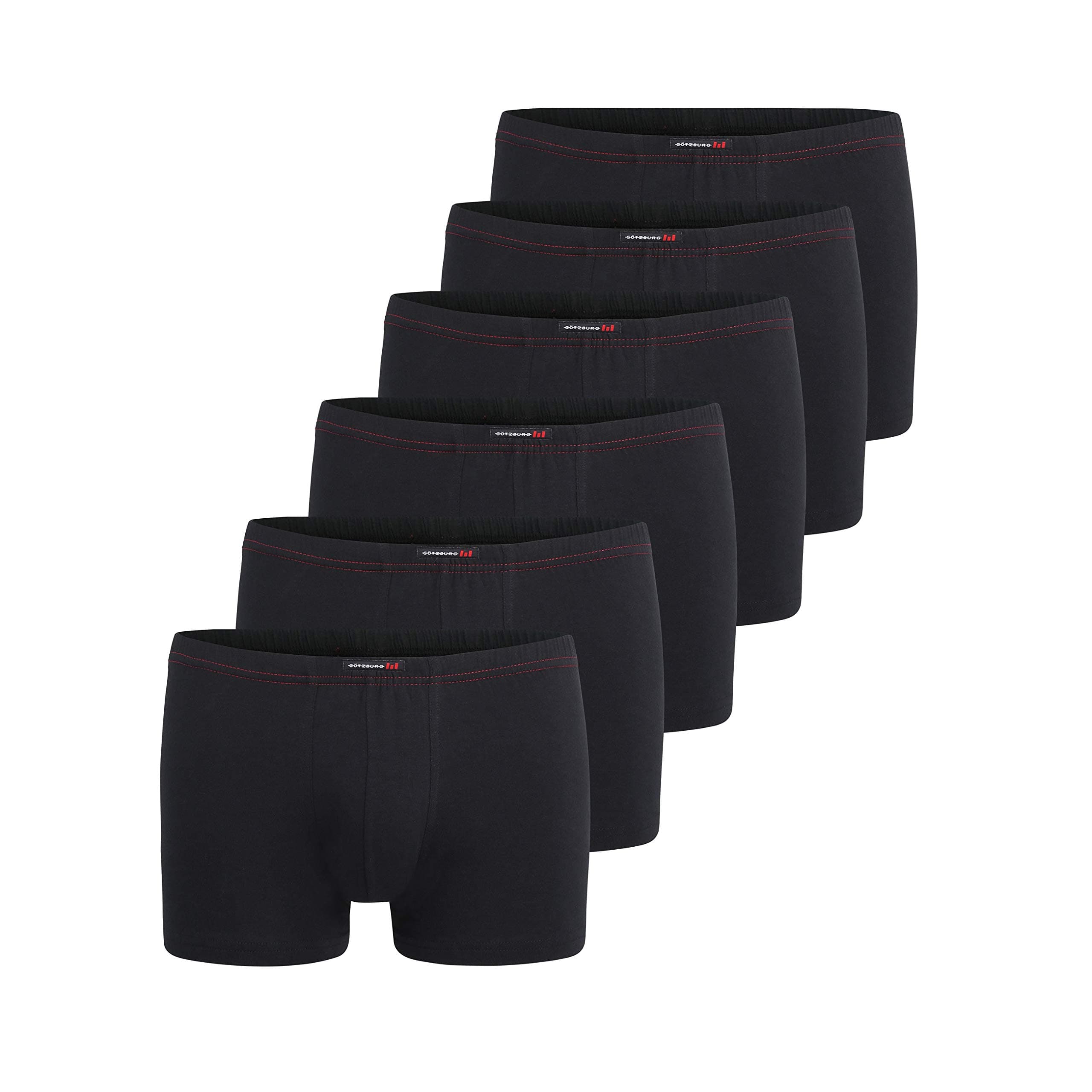 Götzburg Boxershorts Herren 6er Pack Unterhosen, Männer Unterwäsche aus hochwertiger Baumwolle