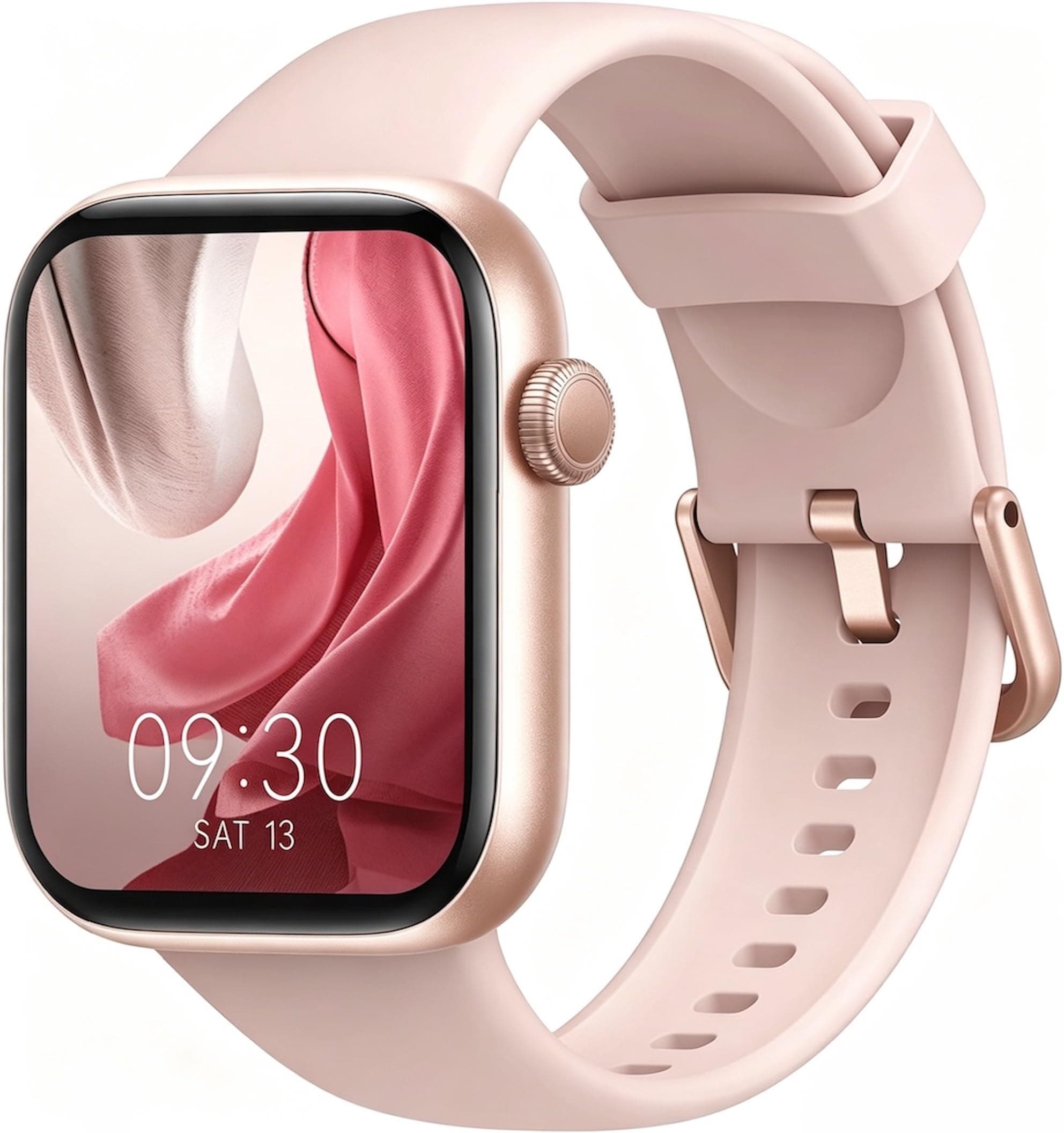 Reloj Inteligente Mujer Hombre, 1.85" Smartwatch con Llamadas Bluetooth, 140+ Modos Deportivos Smart Watch con SpO2/Pulsómetro/Monitor de Sueño/Podómetro, Impermeable IP68 Smart Watch Para Android iOS