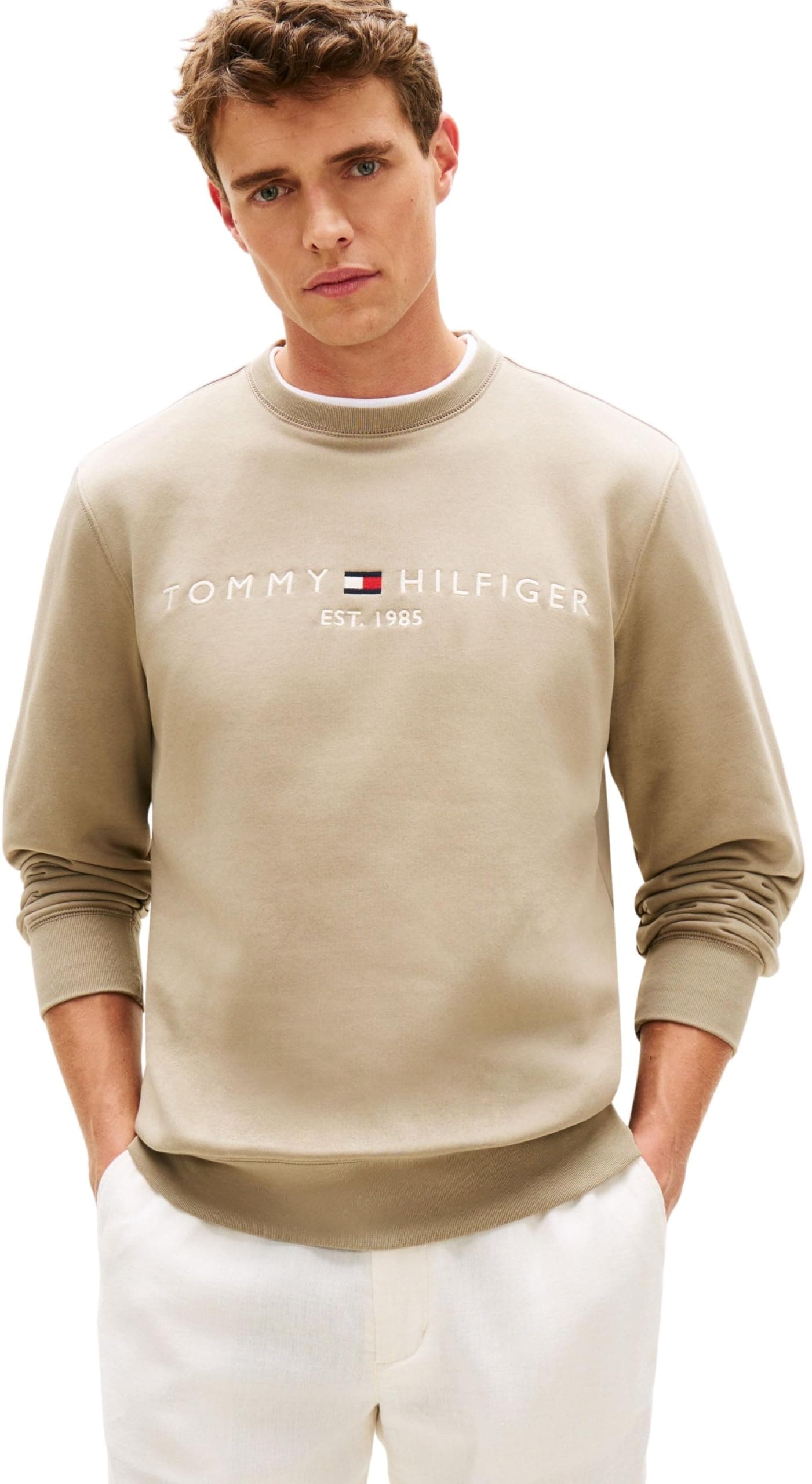 Tommy Hilfiger Herren Tommy Logo Sweatshirt Mw0mw11596 Pullover-Sweatshirt