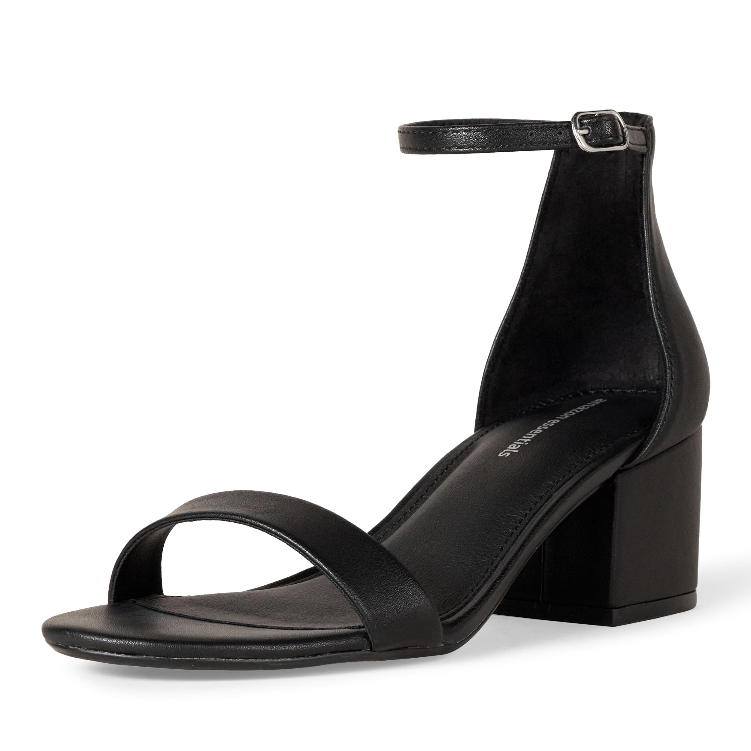 Amazon Essentials Sandali con Tacco e Due Cinturini Donna