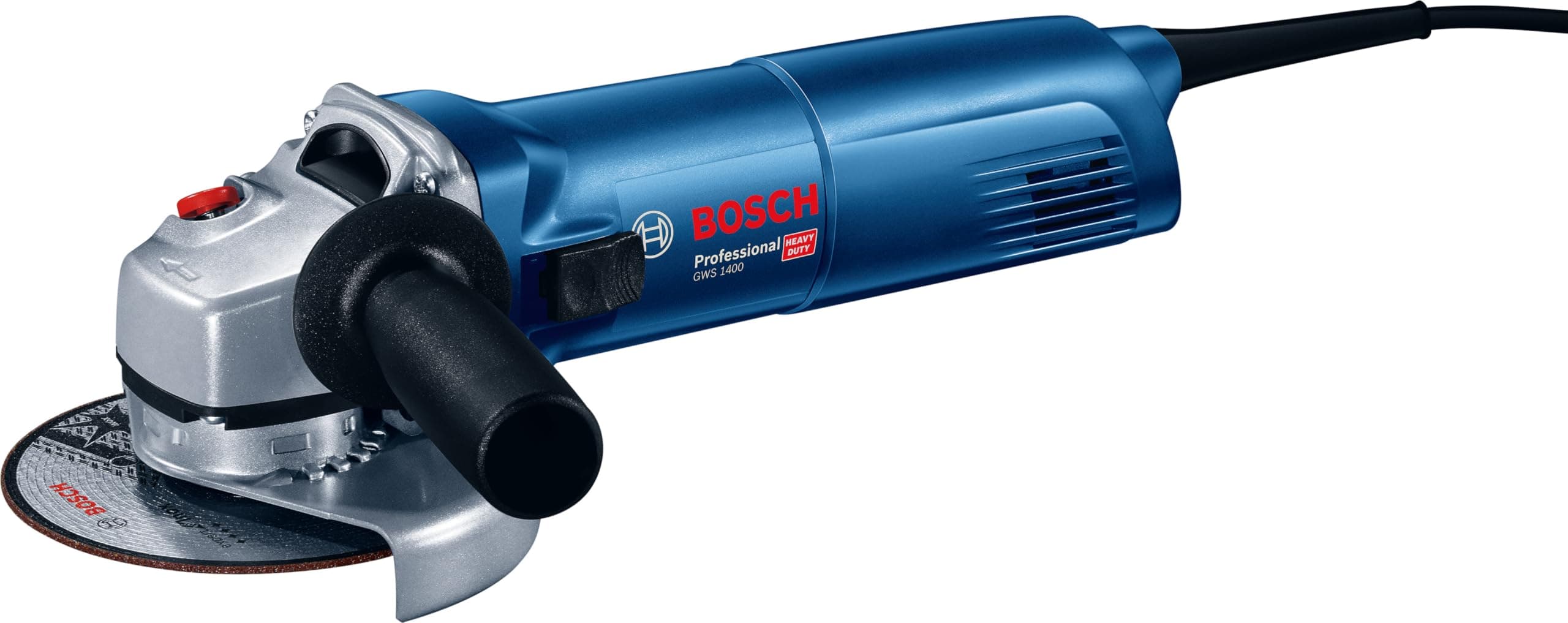 Bosch Professional meuleuse angulaire GWS 1400 (moteur de 1 400 W, Ø disque 125 mm, avec flasque de serrage, capot de protection, écrou de serrage, clé à ergots)
