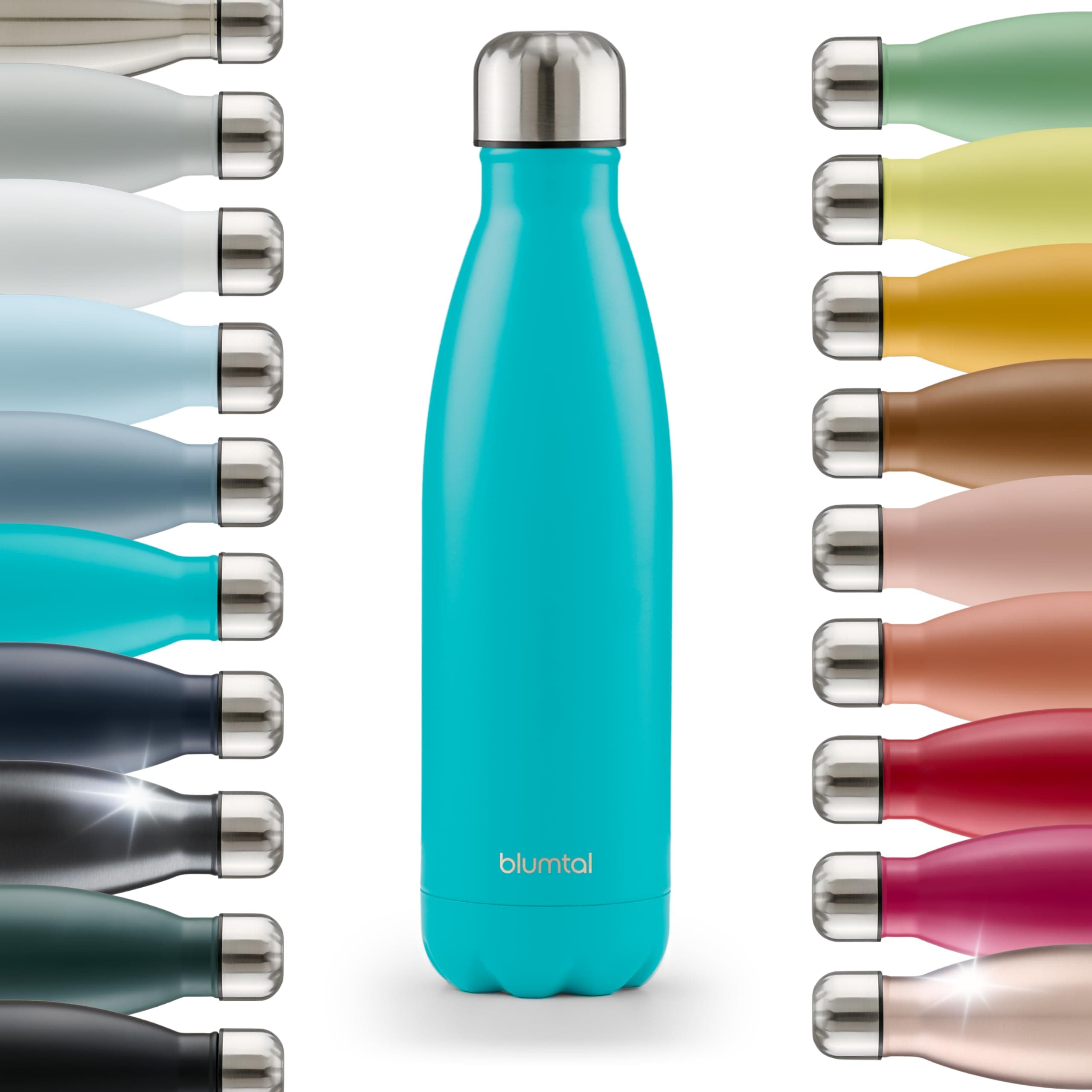 Blumtal Trinkflasche 750 ml Edelstahl - auslaufsichere Isolierflasche - BPA-freie Trinkflasche kalt & warm - doppelwandige Insulated Bottle - rostbeständige Isolierflasche Petrol