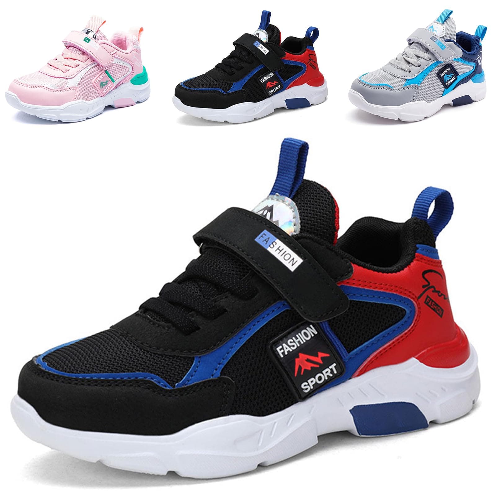 Zapatillas Niña Niño Zapatillas de Deporte para Niños Niñas Sneakers Transpirable Cómodos Zapatos Casuales Antideslizante Sneakers Unisex-niños 26EU-37EU