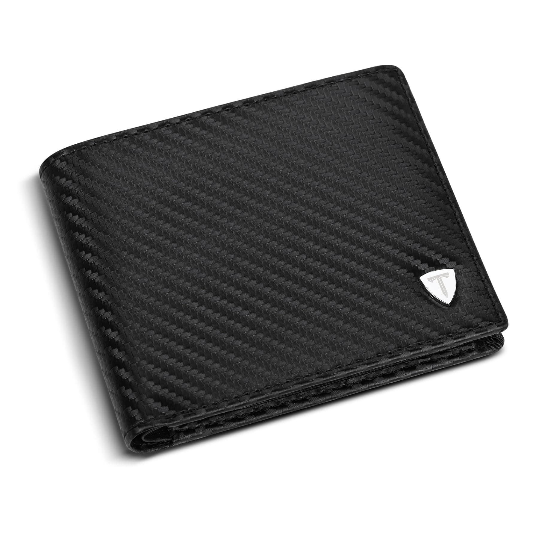 TEEHON Portefeuilles en Cuir pour Homme avec Blocage RFID, avec Poche pour pièces de Monnaie, 2 Compartiments pour Billets, 8 Porte-Cartes et boîte Cadeau