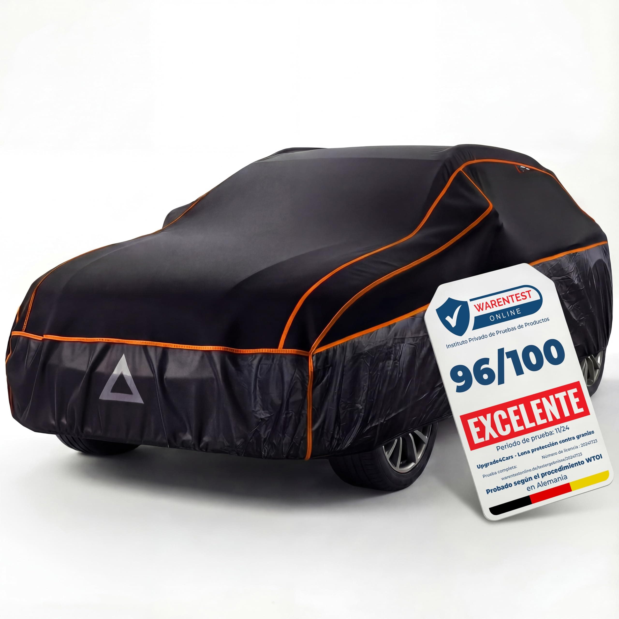 Upgrade4cars Funda Coche Exterior Anti-Granizo Version 2026 | Lona de Tapar para Verano & Invierno UniversalSuv - SL (480 × 195 × 150 cm)