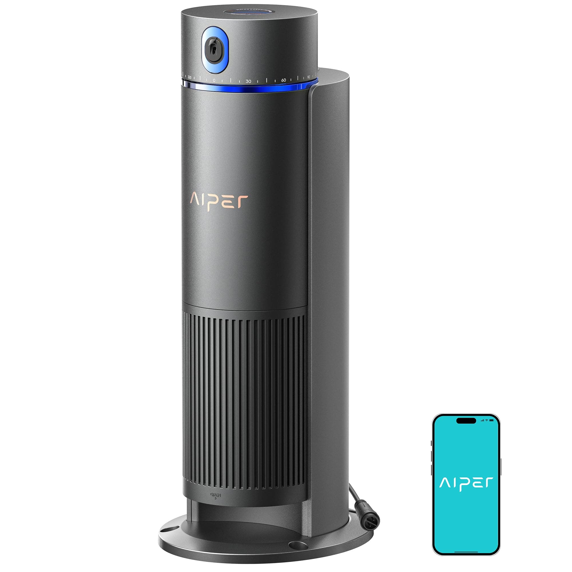 Aiper IrriSense 2 Système d’Irrigation Intelligent, Arrosage Multi-Zones 4-en-1 avec Contrôle par Application, Programmation Intelligente et Capteur de Pluie pour Pelouses jusqu’à 446 m²