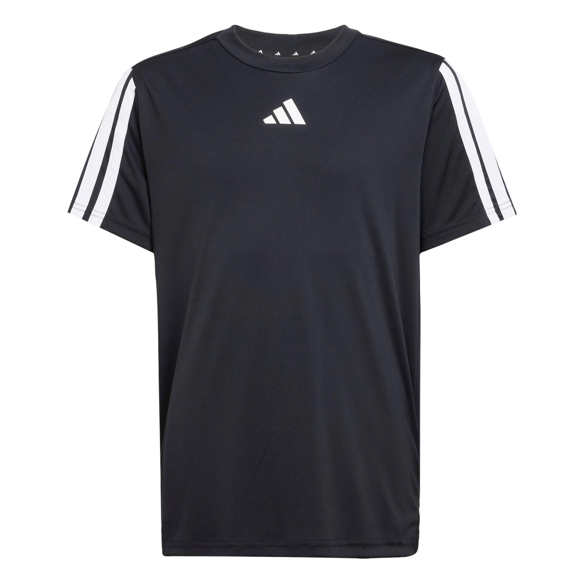Adidas Jungen Train Essentials 3-Stripes T-Shirt, Black/White, 13-14 Years