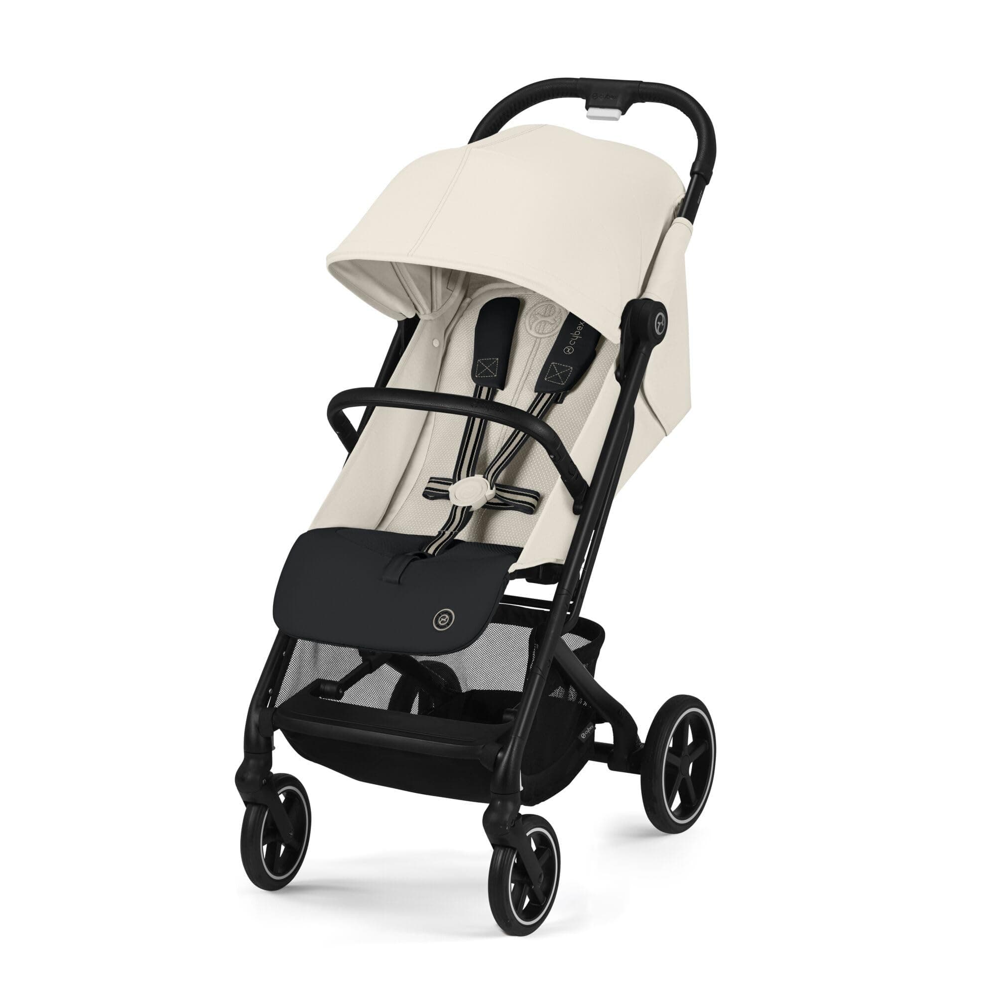CYBEX Gold Silla de Paseo BEEZY con arnés One-Pull, Desde el Nacimiento Hasta los 4 Años Aprox (Máx. 22 kg), Compacto y ergonómico, Canvas White