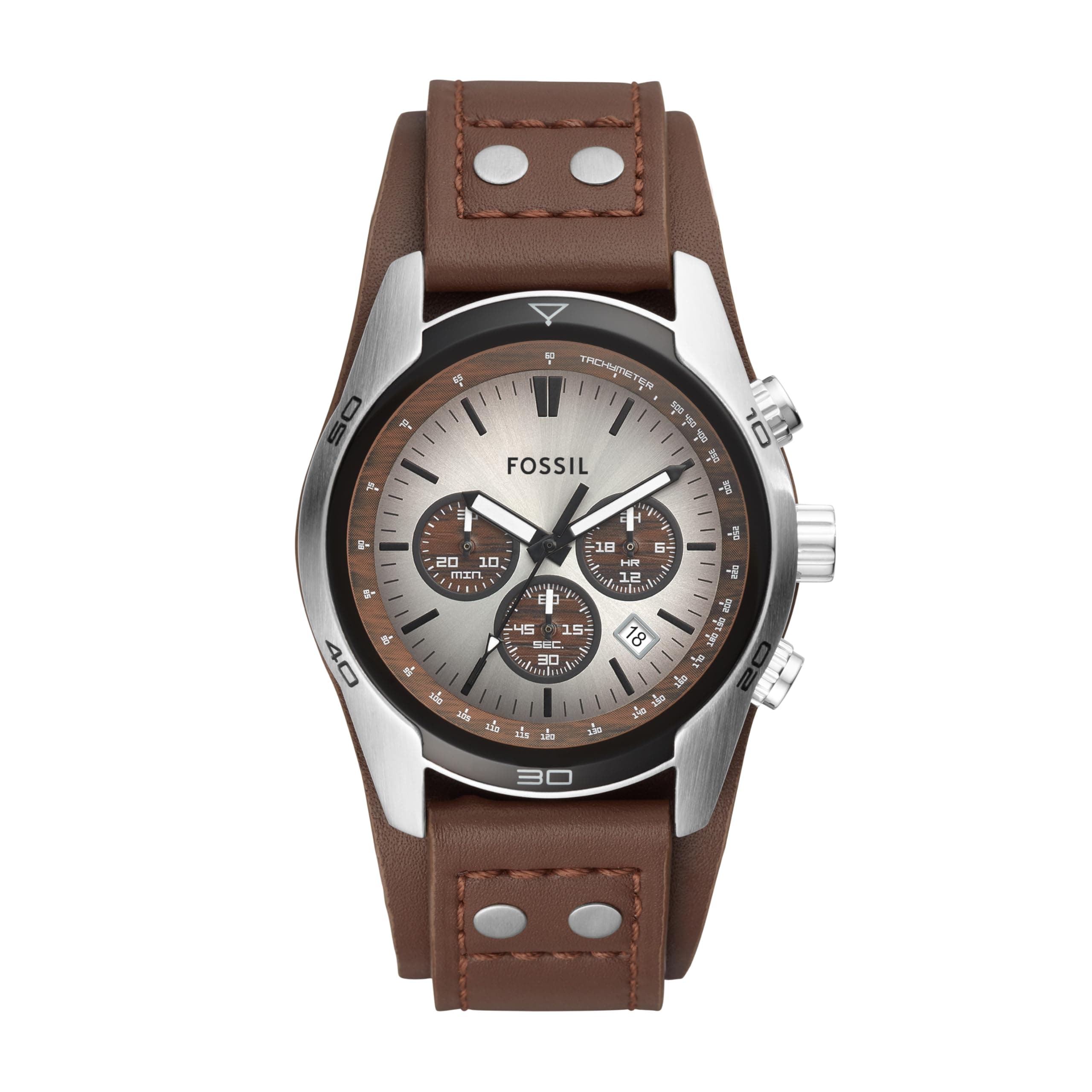 Fossil Reloj para Hombre Coachman, Movimiento cronógrafo de Cuarzo