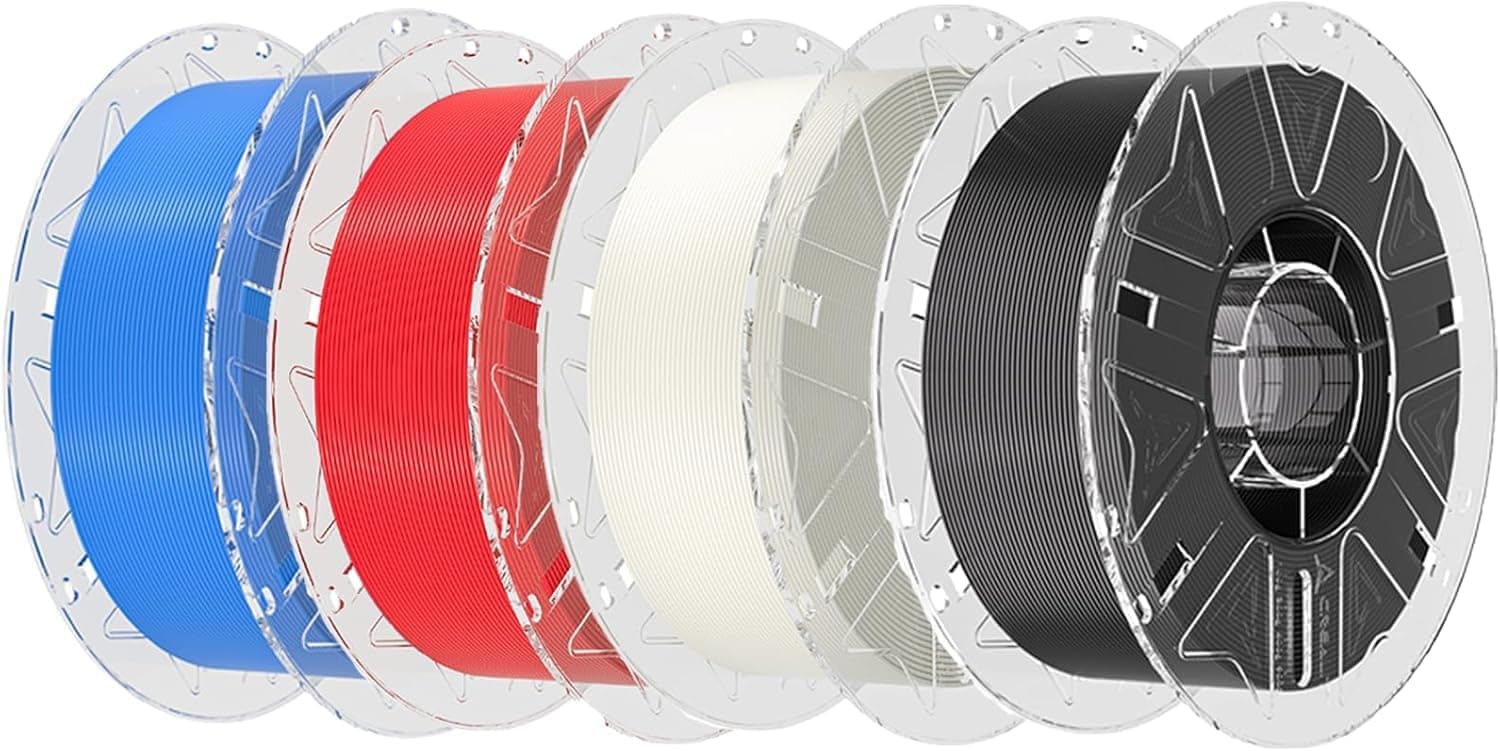 Creality Hyper RFID PLA Filament 1,75 mm pour Imprimante 3D K2 Plus Combo, Haute Vitesse 30-600 mm/s, Prenant en Charge CFS, Convient à la Plupart des Imprimantes 3D (Noir, Blanc, Rouge, Bleu 4KG)