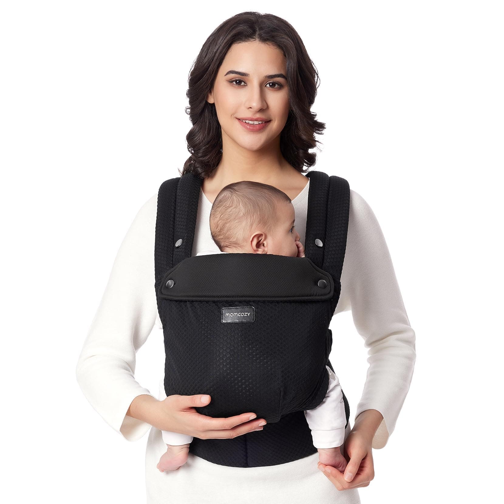 Momcozy Portabebés de Malla Transpirable, Ergonómico y Ligero, para Bebés de 3–24 Meses con Diseño de Espalda en X y Soporte Lumbar Mejorado, Comodidad Todo el Día para Crianza con Manos Libres