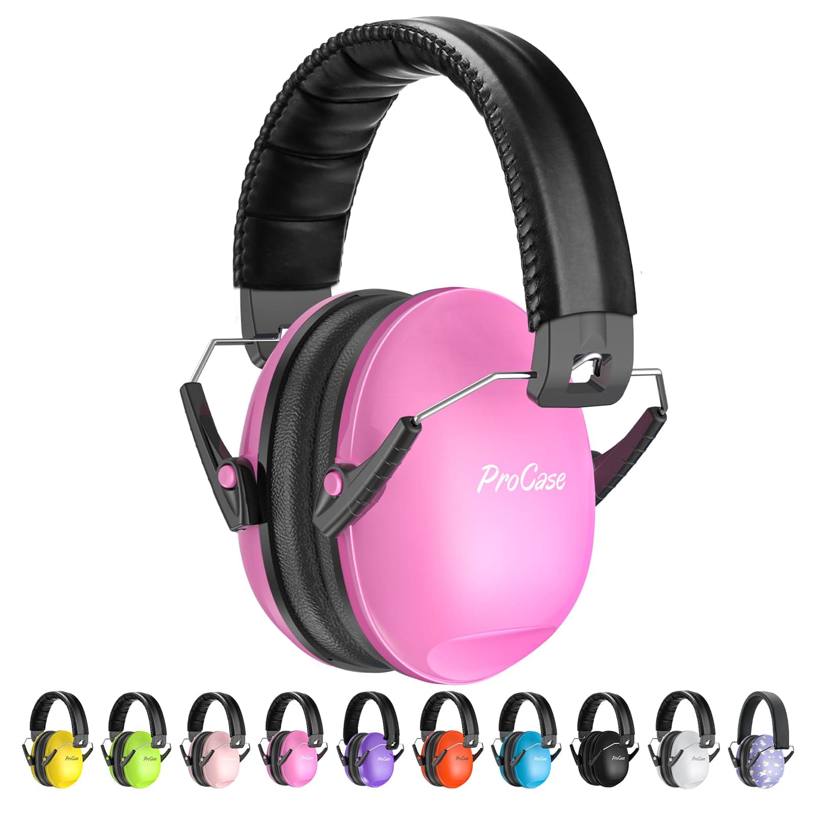 ProCase Casque Anti Bruit Enfant, Casque Pliable Réglable Confortable, avec Une Atténuation de SNR 34dB