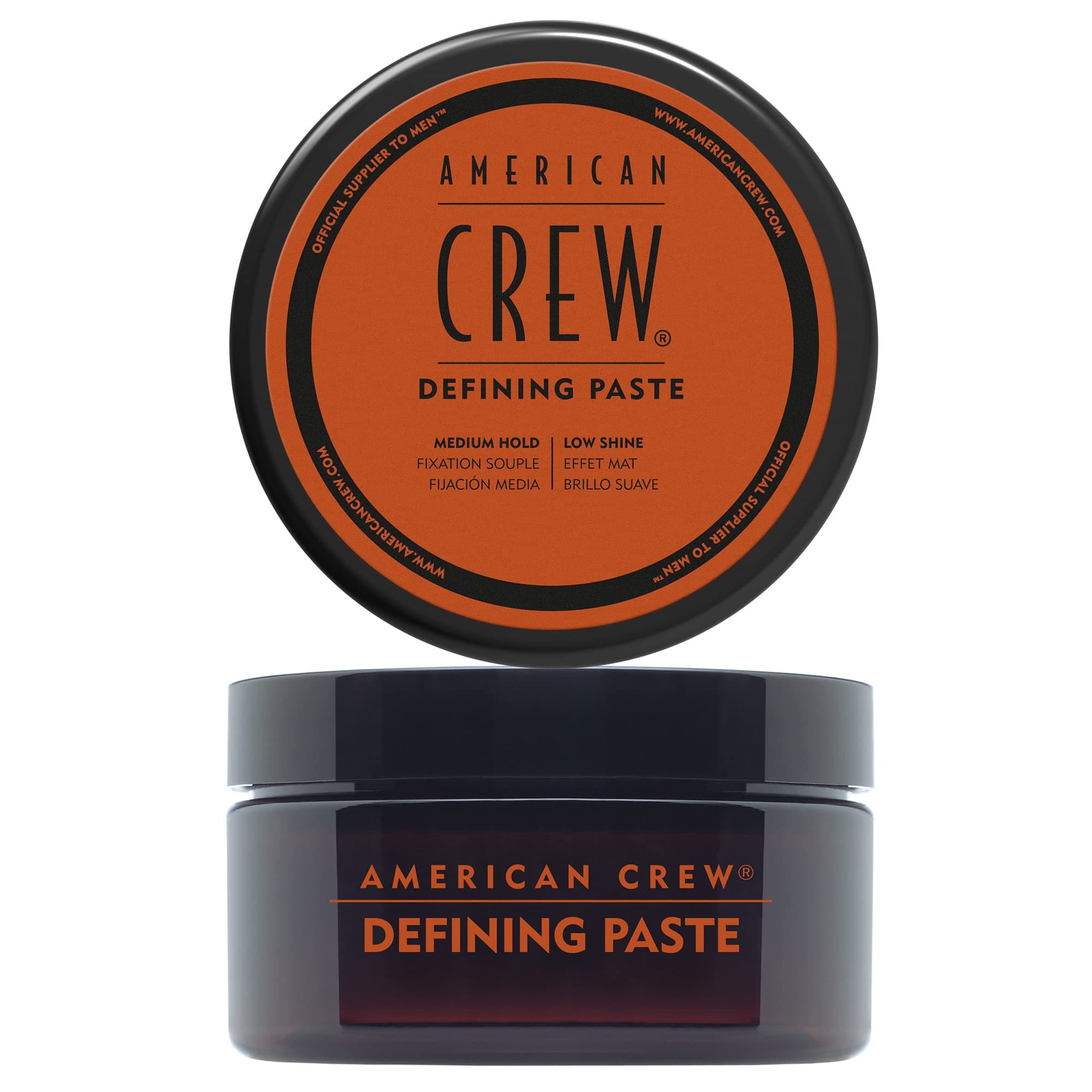 AMERICAN CREW – Defining Paste, 85 g, Stylingpaste für Männer, Haarprodukt mit mittlerem Halt, Stylingprodukt für flexibel formbares Haar & gering glänzendes Finish