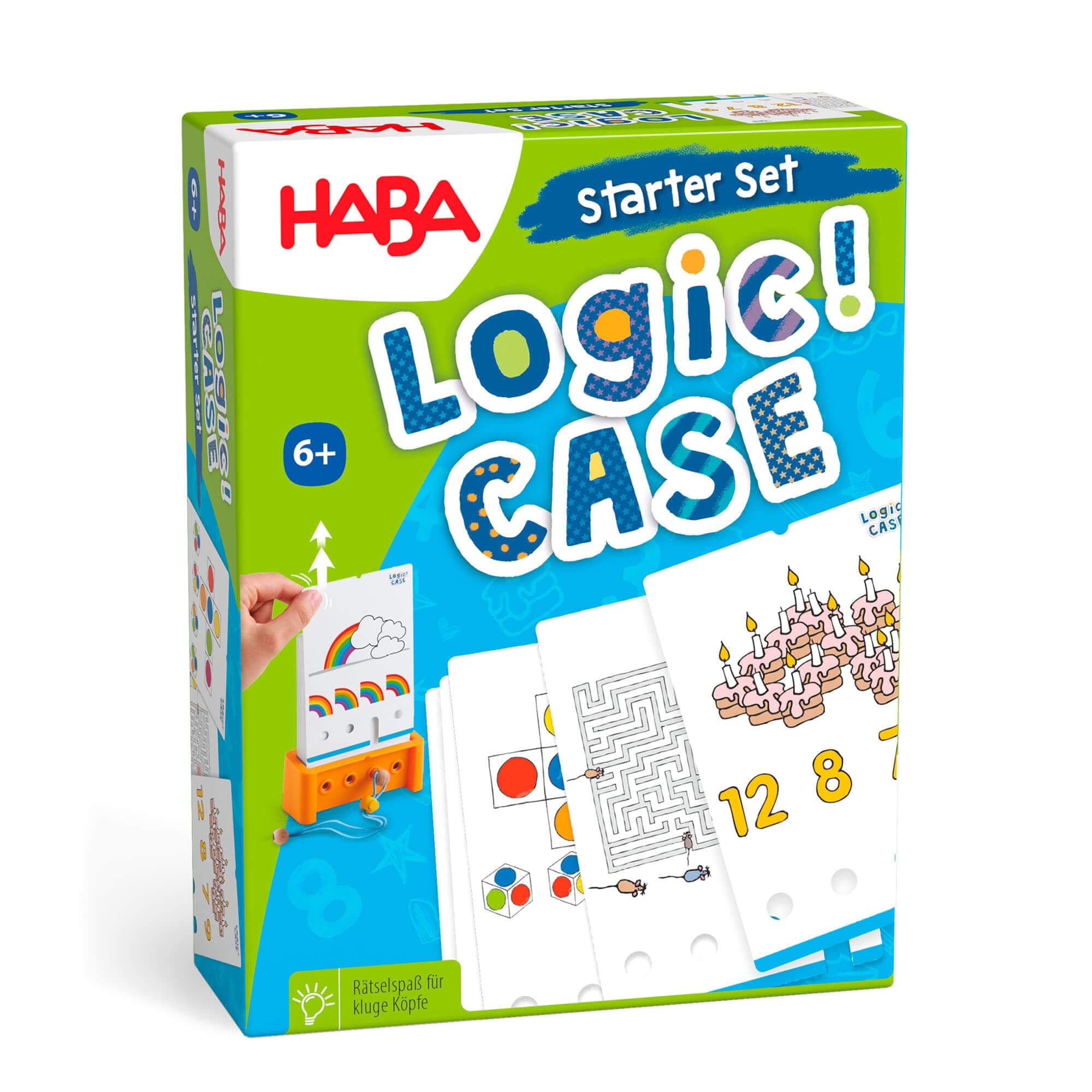HABA Logic! CASE Starter Set 6+, Logikspiel für Kinder ab 4 Jahren, Reisespiel, 306118, Moyen