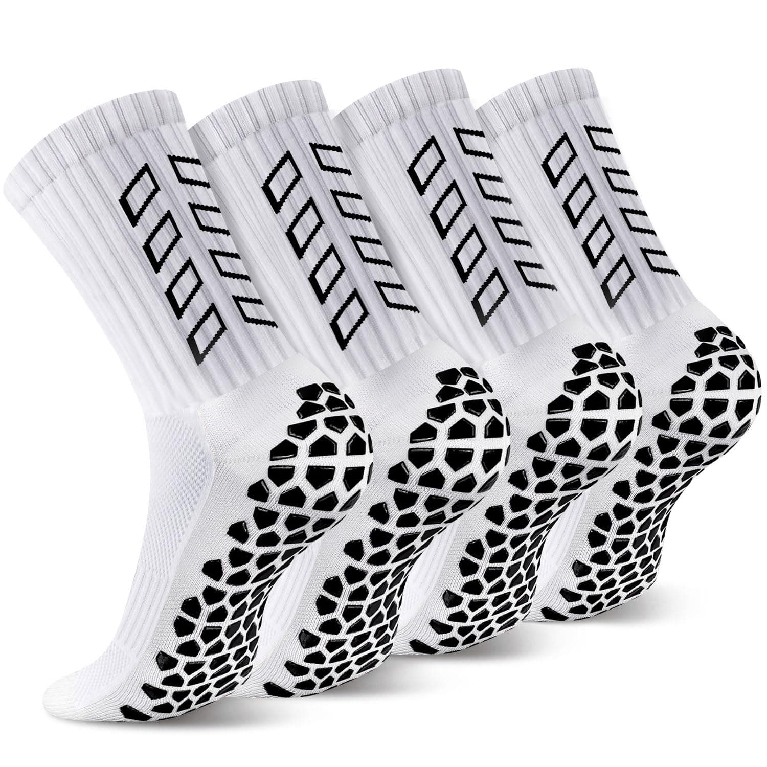 ENONEO Calze Calcio Antiscivolo Uomo 37-45 Calze Antiscivolo Calcio Anti Vesciche Addensare Cotone Calzini Sportivi Donna Traspirante Calzini Grip Calcio per Ciclismo Trekking