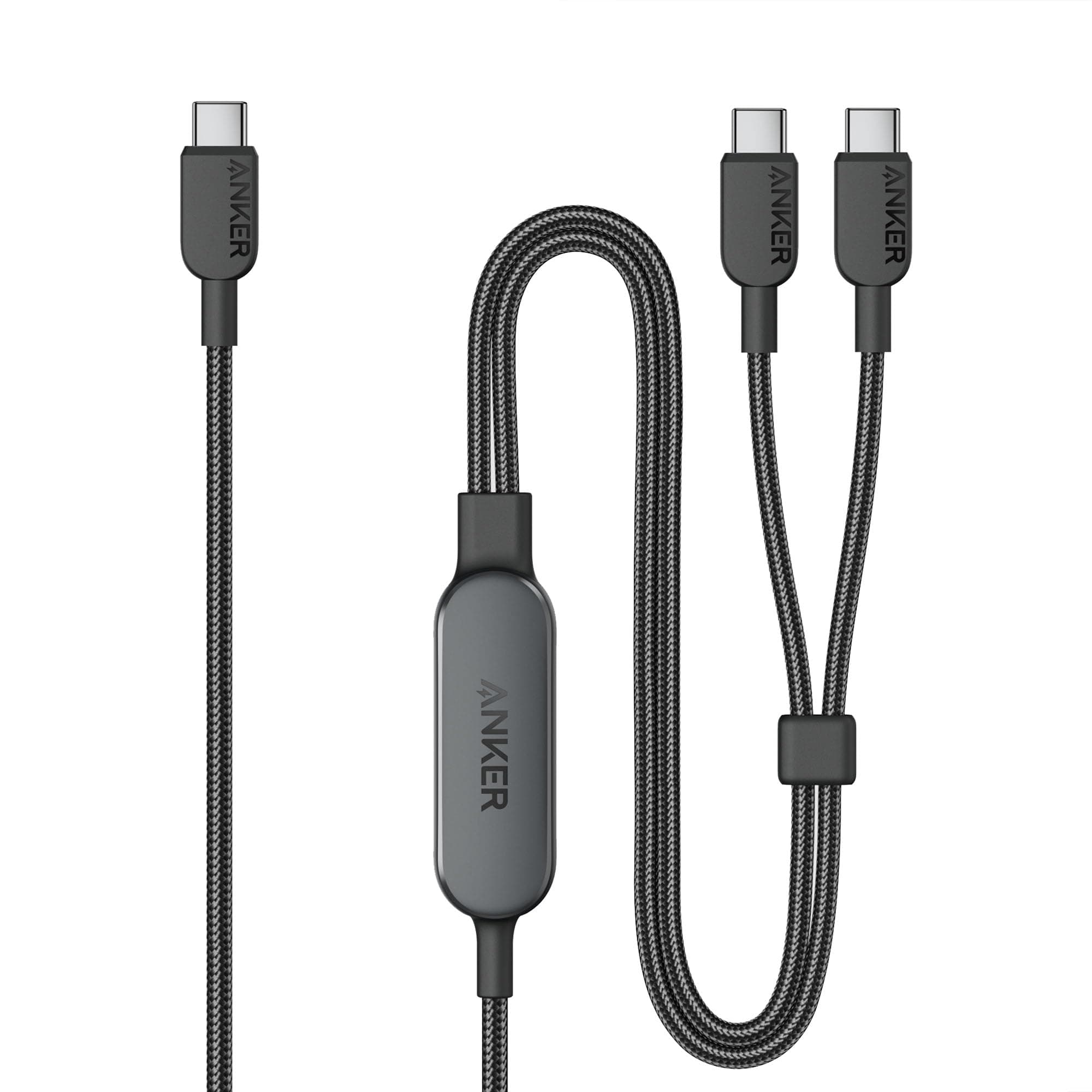 Anker USB C auf USB C Kabel, 140W Max 2-in-1 USB C Kabel 1,2m, für iPhone 17/16/16 Pro/16 Pro Max/16 Plus/15 Serie, Galaxy S24/S23, MacBook Air/Pro, Lenovo, HP, iPad, und mehr (USB 2.0, Flecht-Design)