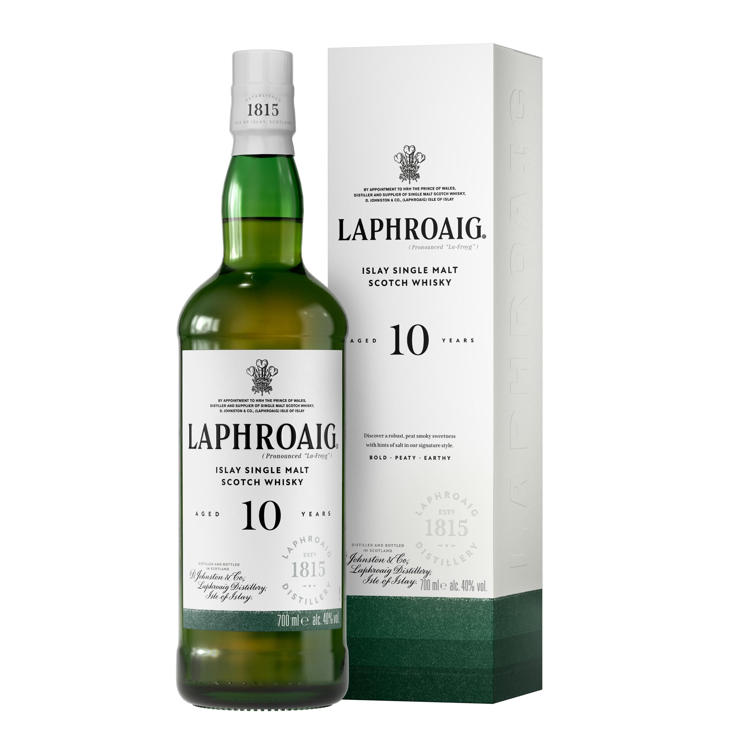 Laphroaig 10 Jahre | Islay Single Malt Scotch Whisky | mit Geschenkverpackung | einzigartig rauchig-torfiger Geschmack | 40% Vol | 1 x 0,7l