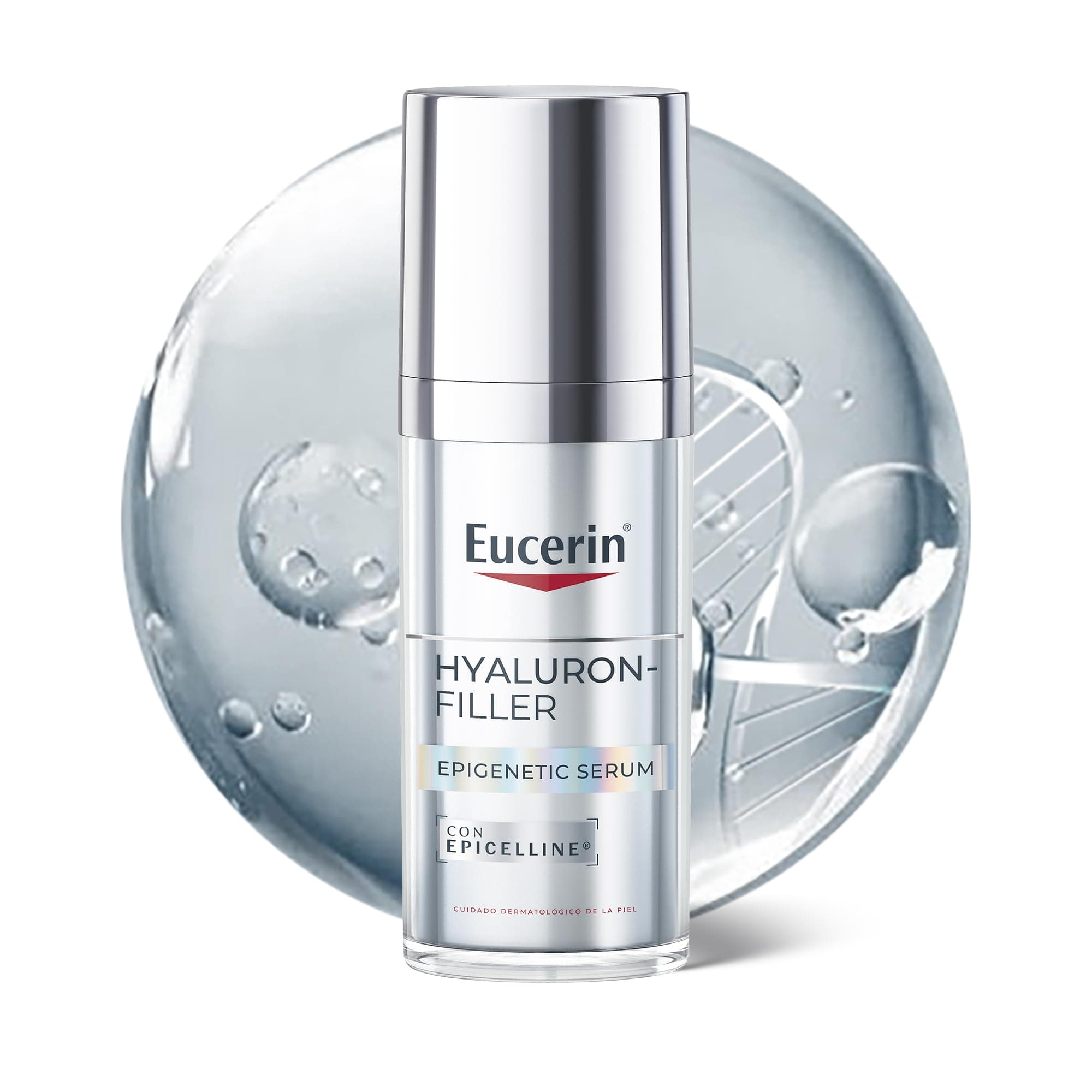 Eucerin Hyaluron-Filler Epigenetic Serum (30 ml), sérum antiedad que corrige los 10 signos del envejecimiento, con Ácido Hialurónico y Epicelline para un aspecto más joven que tu edad real
