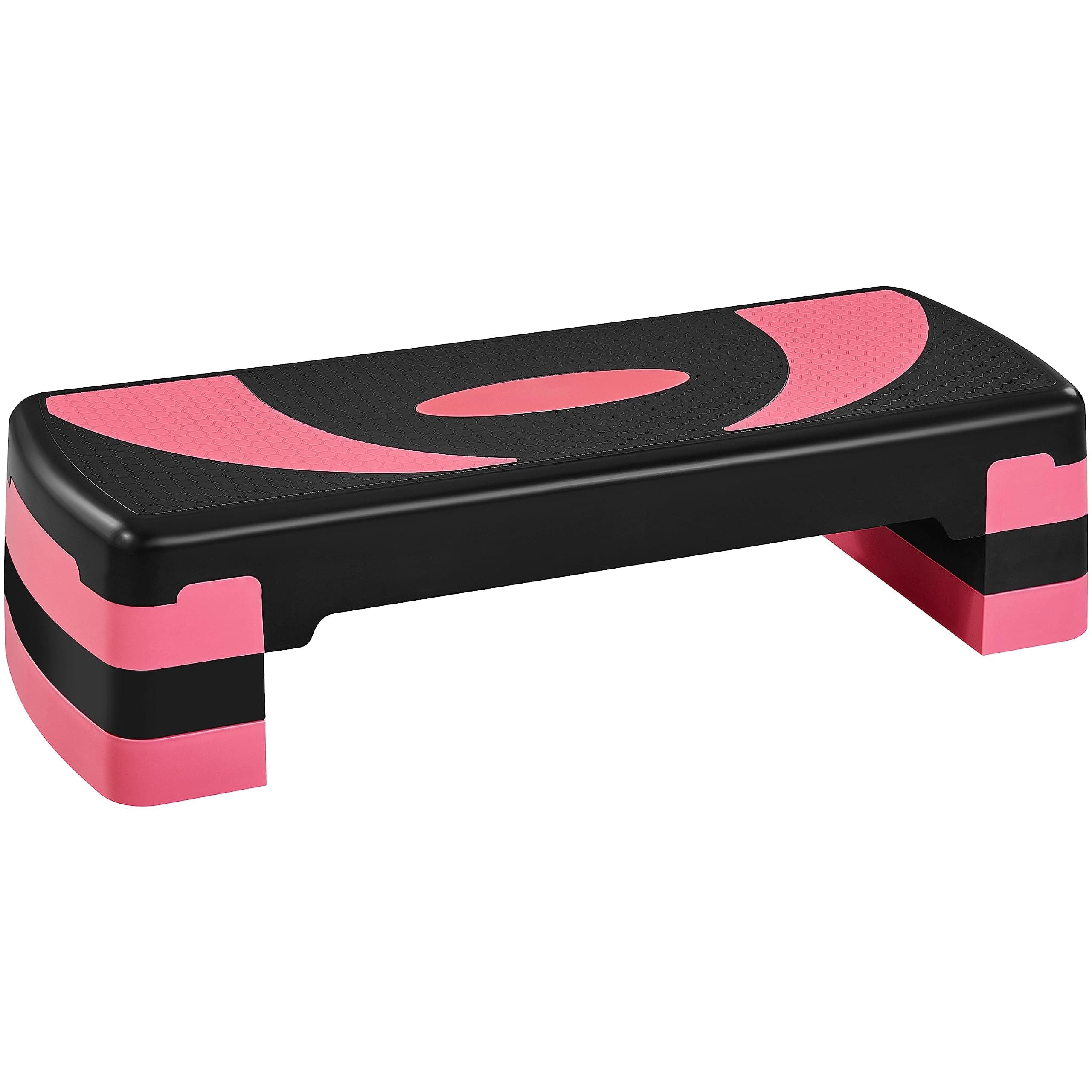 Yaheetech Steppbrett Fitness Aerobic Stepper Höhenverstellbar Step Bench mit 3 Stufen (10/15/20 cm) Rutschfestes Trainingsgerät für Büro und Zuhause