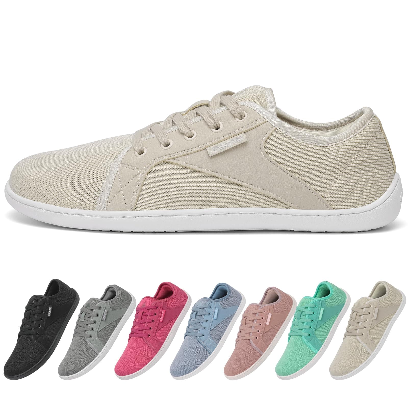 SAGUARO Unisex Knit Scarpe Barefoot con Suola Zero Drop, Luck Ⅰ, Taglie 36-48