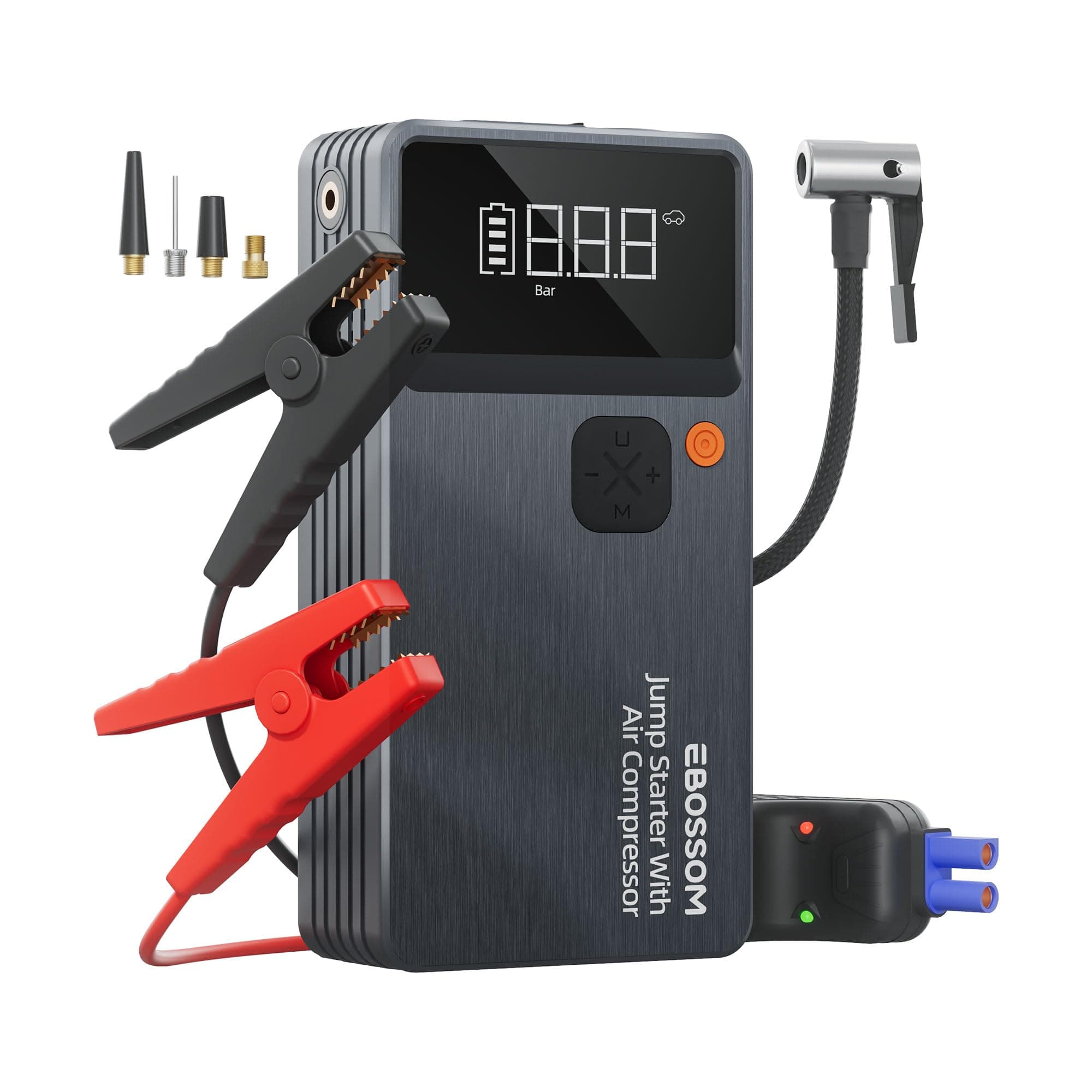 Booster Avviamento Auto,Avviatore per veicolo con Compressore Aria Portatile,44.4Wh Avviatore Batteria Macchina,Jump Starter con LED Torcia,Ricarica USB-C,7in1 Kit di Viaggio e Attrezzi di Emergenza