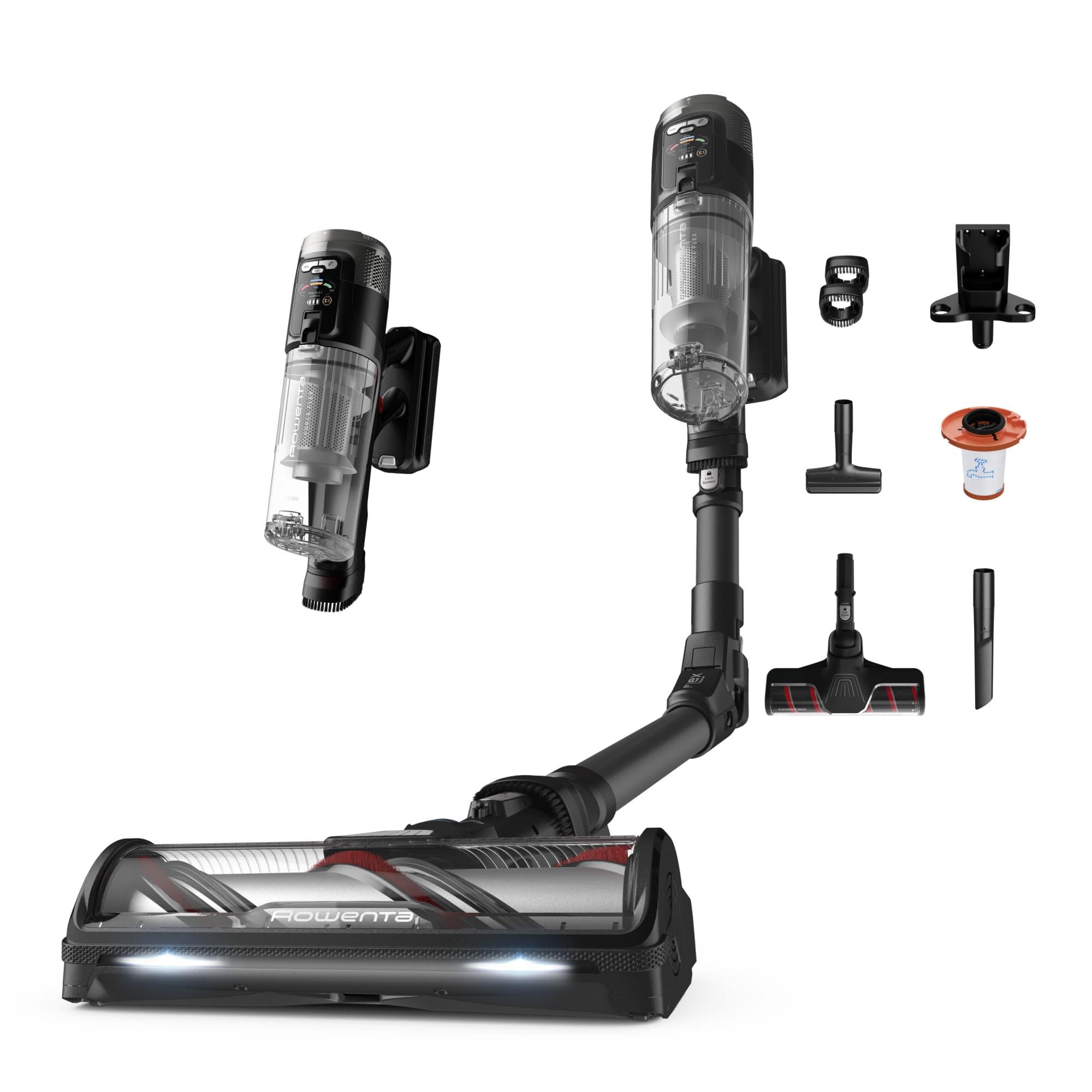 Rowenta X-Force Flex 12.60 Neo, Aspirateur Balai sans Fil, Modèle Allergie, 150 AW, Autonomie Longue durée, RH9L55E0
