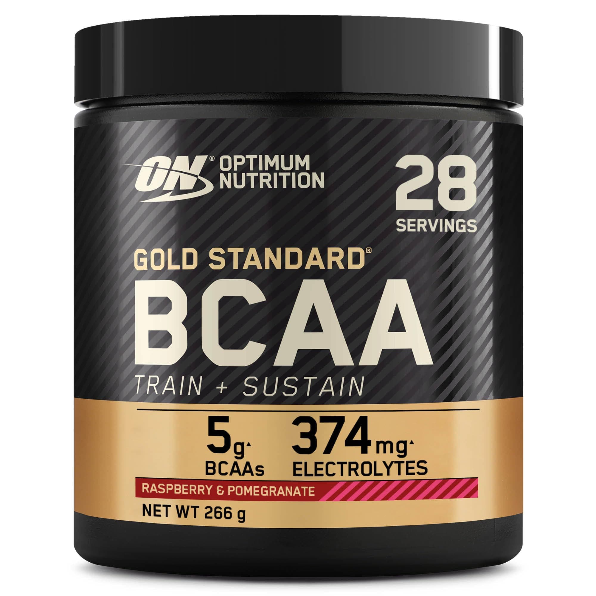 Optimum Nutrition Gold Standard BCAA Pulver, Geschmack Raspberry and Pomegranate, 266g, 28 Portionen