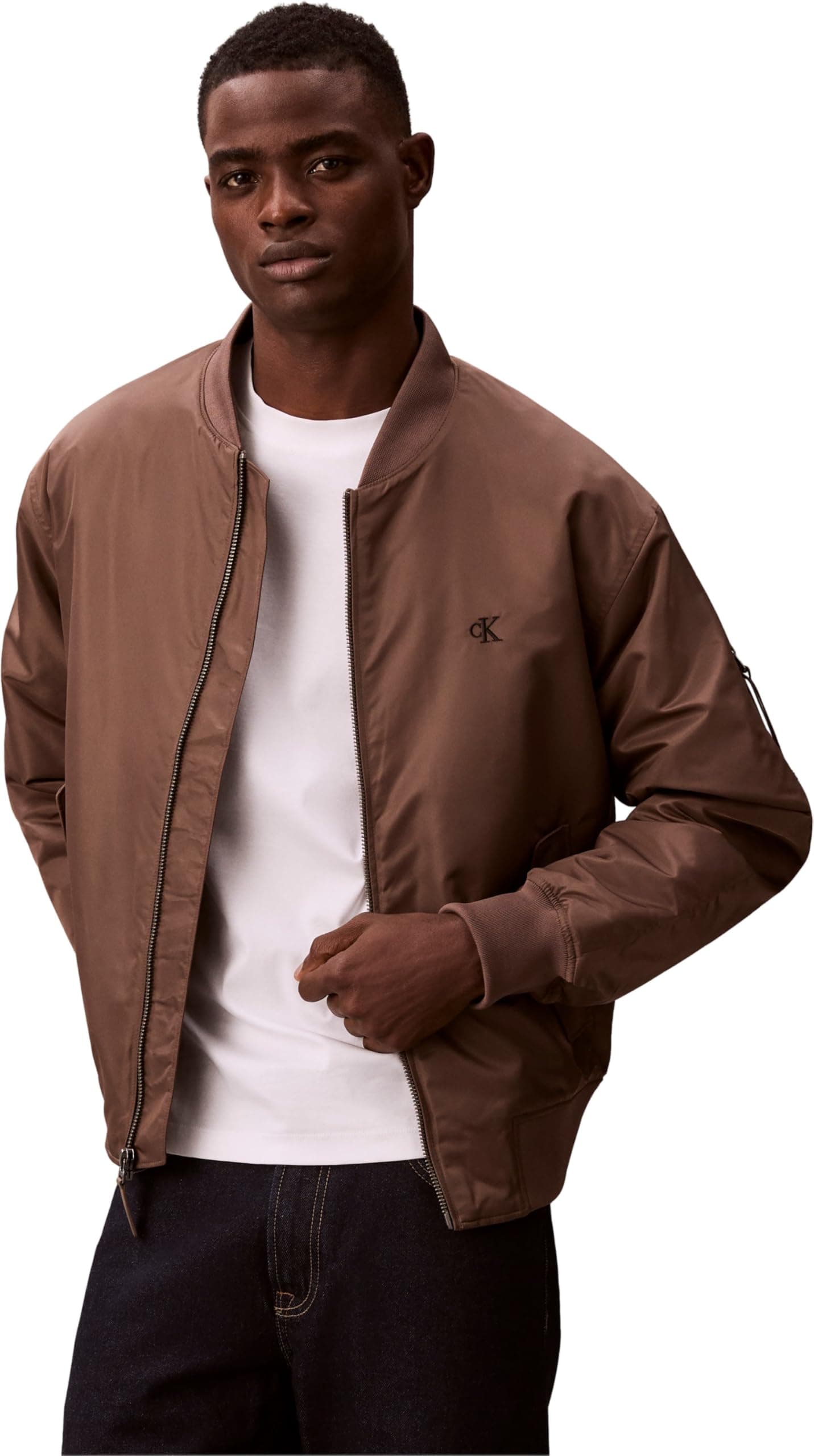 Calvin Klein Uomo Bomber Hero con Zip