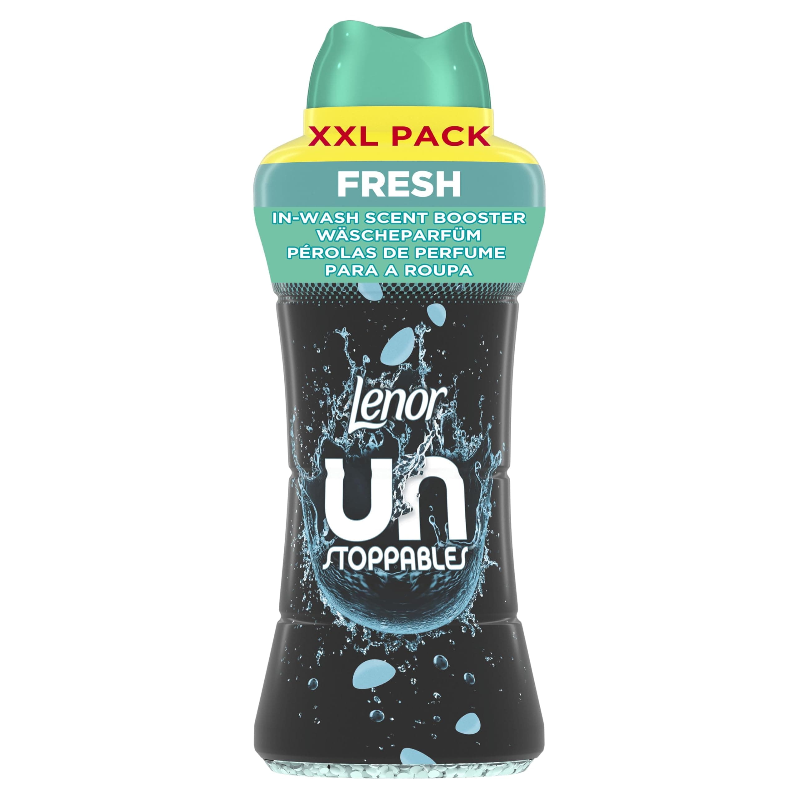 Lenor Unstoppables Parfum De Linge En Perles, Environ 19 Lavages, Parfum Aérien (Notes Agrumes et Fruits Frais), Jusqu'à 12 Semaines de Fraîcheur Continue, Intensité Personnalisable, Grand Format
