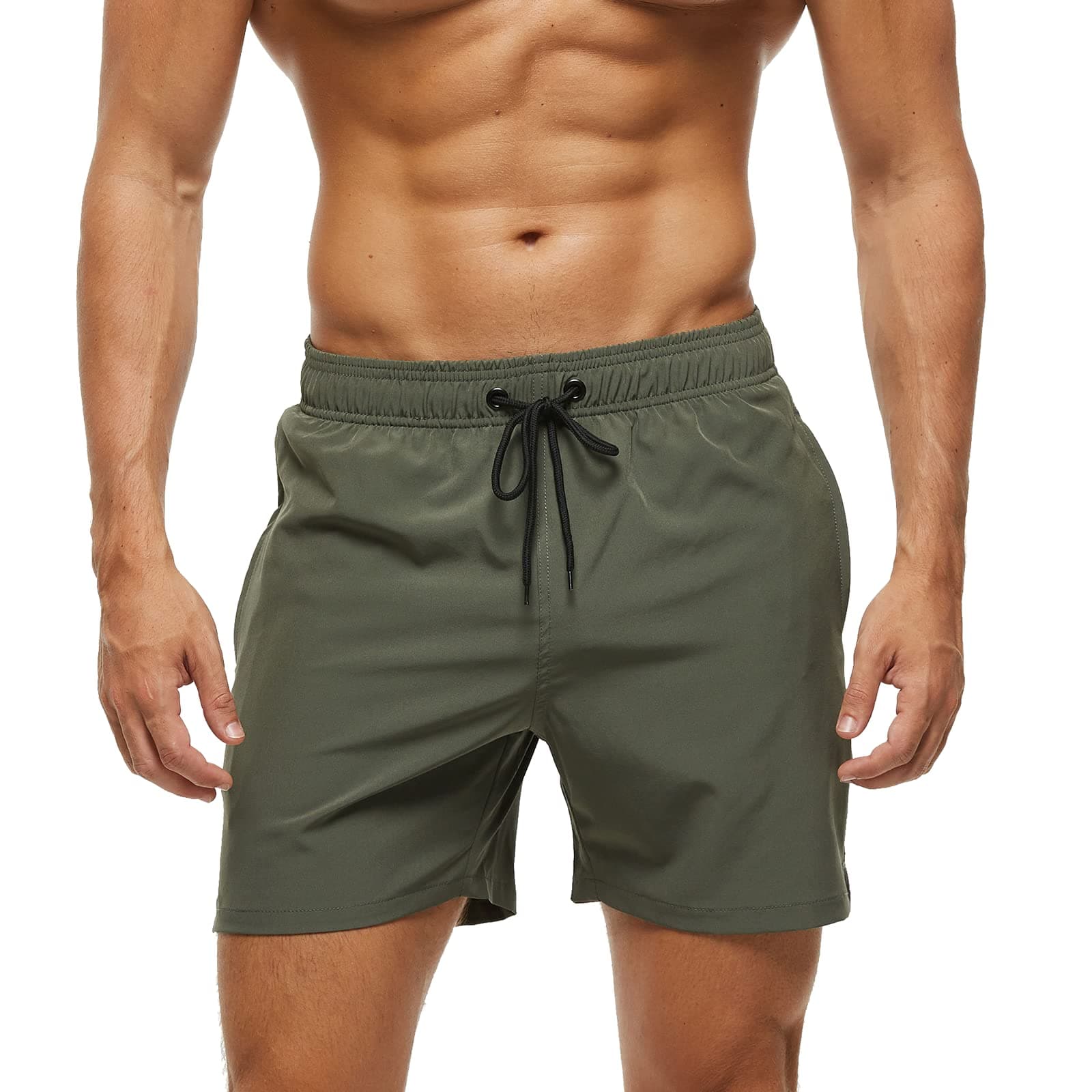 Bañador Hombre Corto Shorts de Secado Rápido con Malla Forro Verano Bañador Natacion Hombre Pantalones Cortos Hombres para Playa Surf